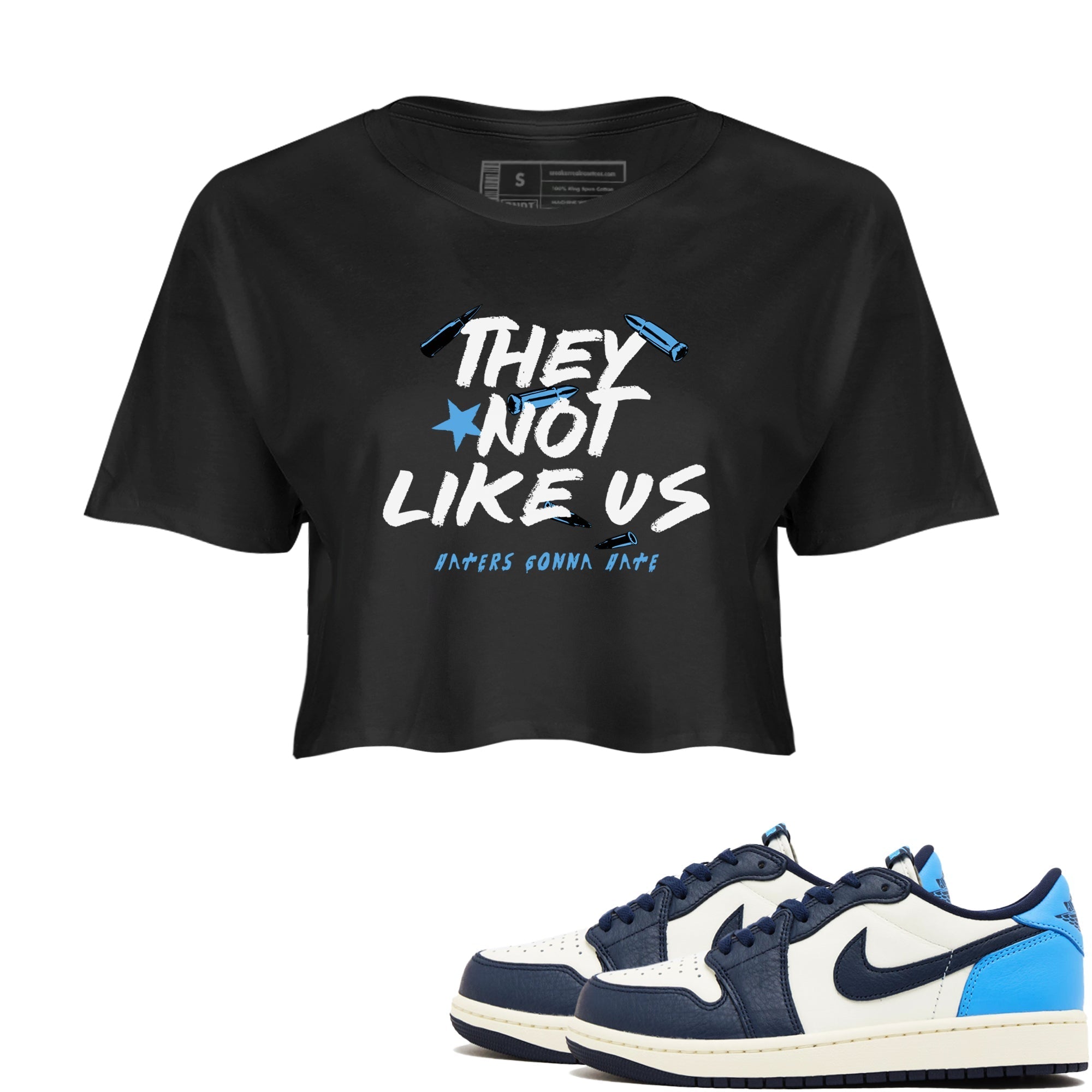 They Not Like Us snkmatch Women's Top - Air Jordan 1 Obsidian