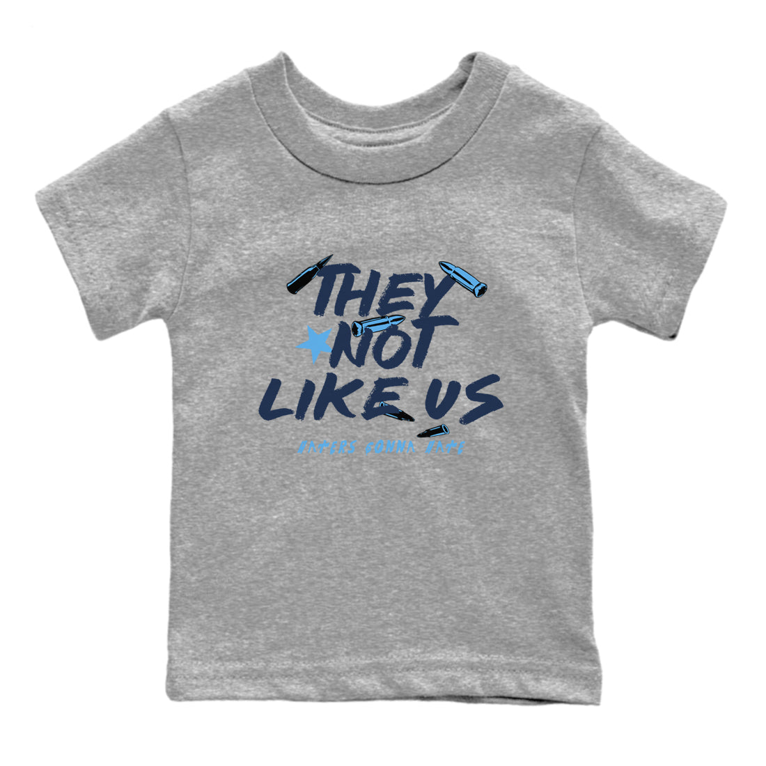 They Not Like Us snkmatch Tees Kids - Air Jordan 1 Obsidian