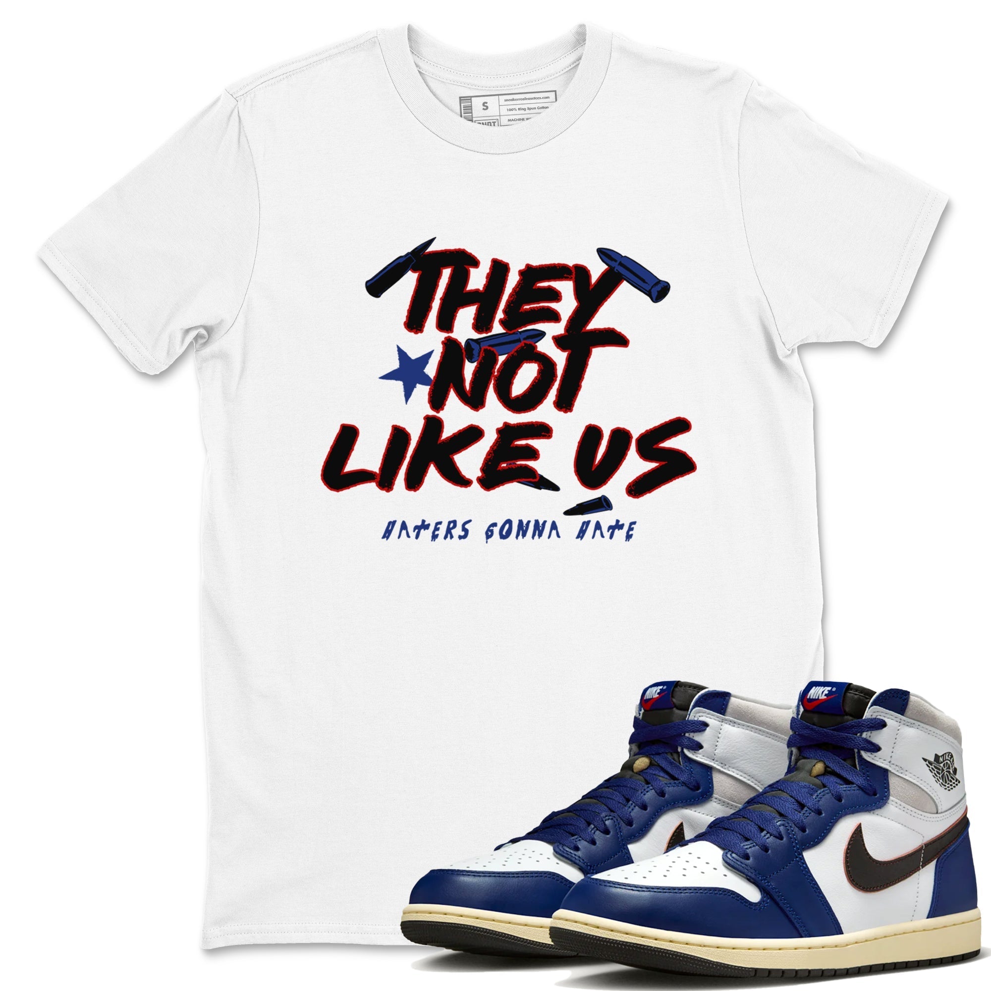 They Not Like Us snkmatch Tees - Air Jordan 1 Rare Air