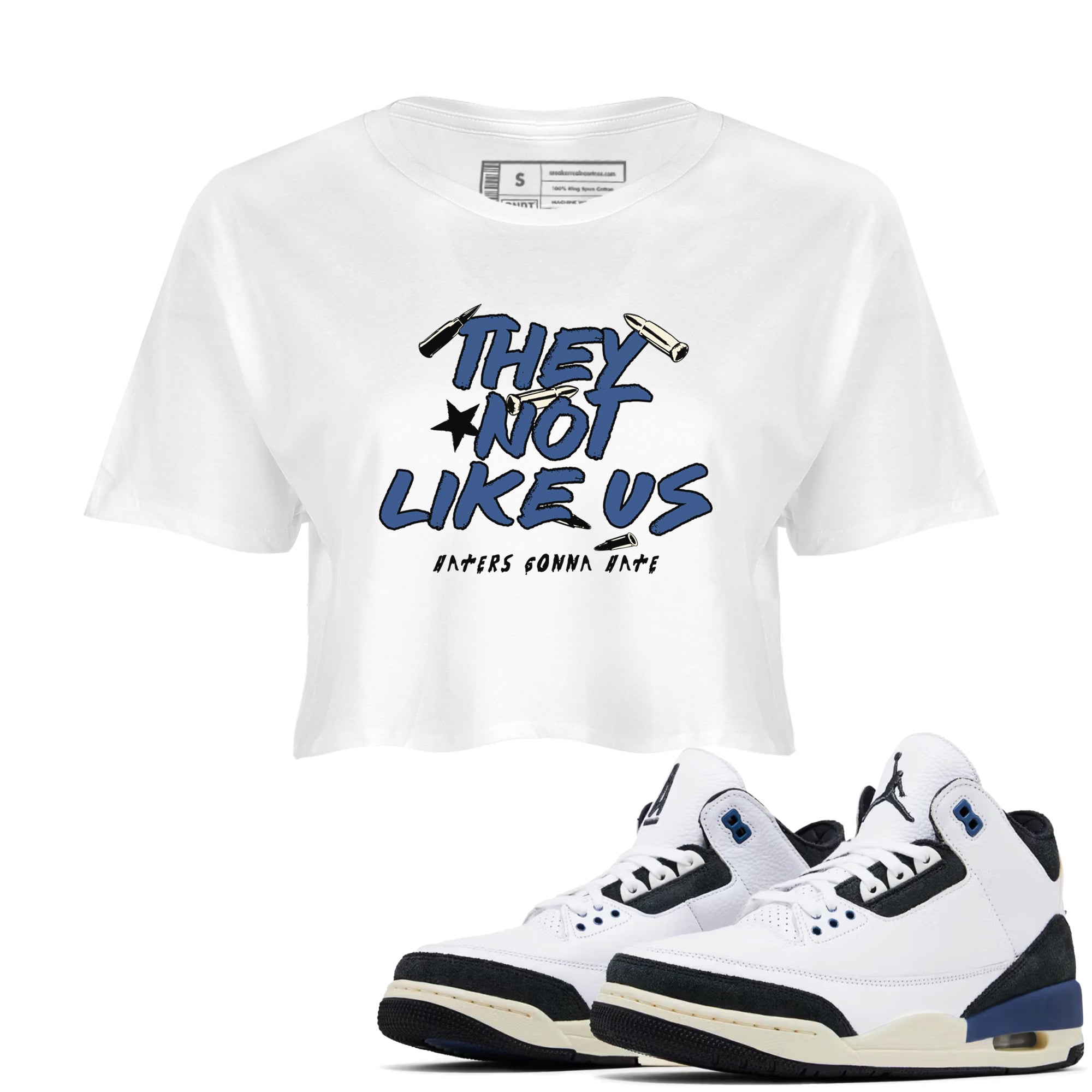 They Not Like Us snkmatch Women's Top - Air Jordan 3 A Ma Maniere x Diffused Blue