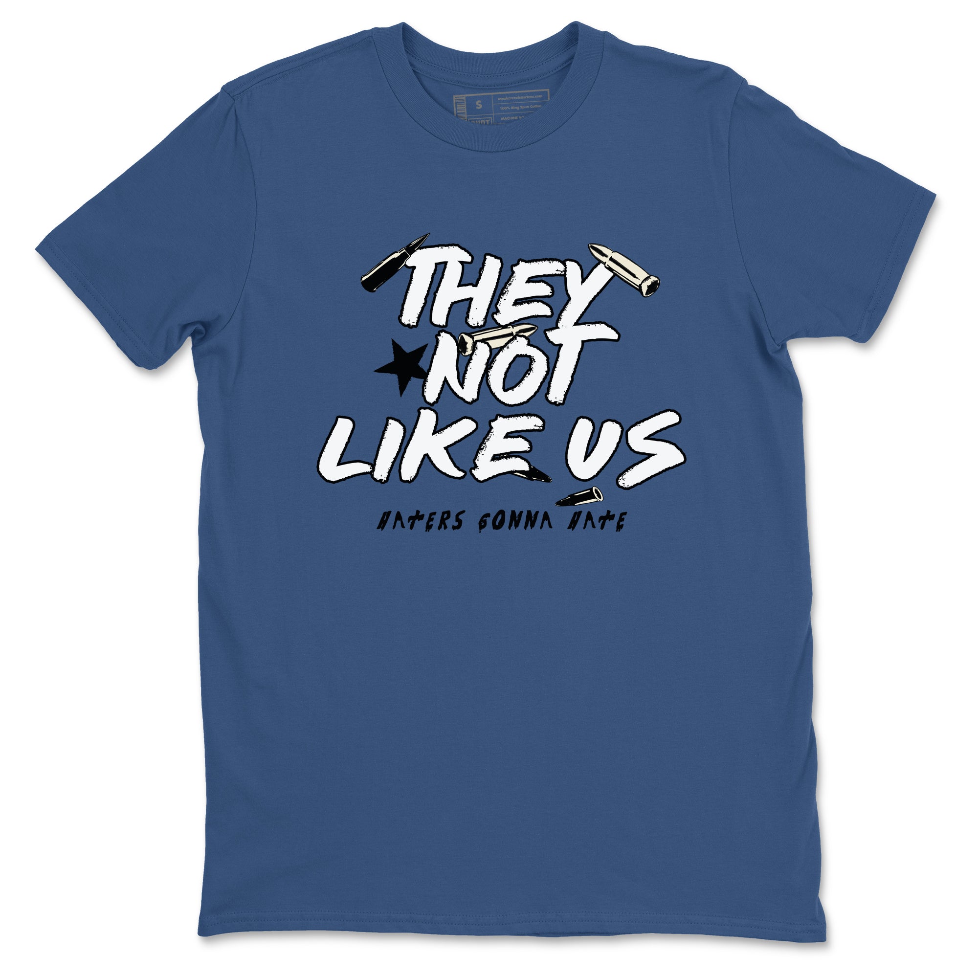 They Not Like Us snkmatch Tees - Air Jordan 3 A Ma Maniere x Diffused Blue