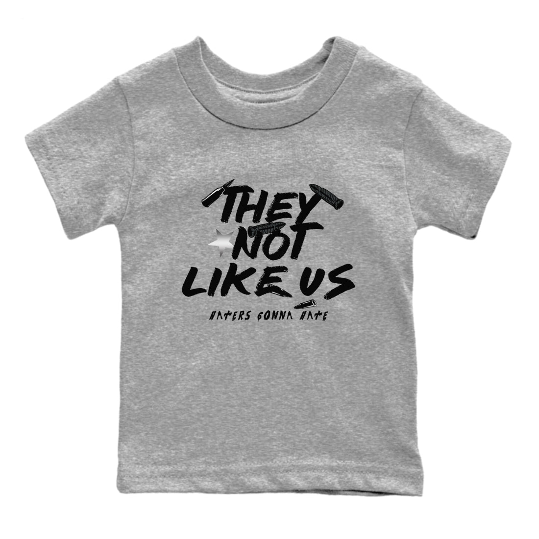 They Not Like Us snkmatch Tees Kids - Air Jordan 3 Black Cat