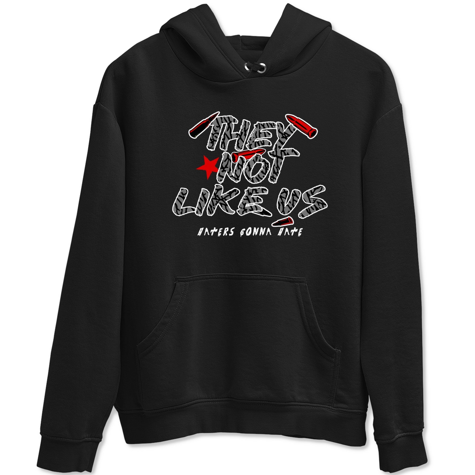 They Not Like Us snkmatch Tees - Air Jordan 3 Black Cement