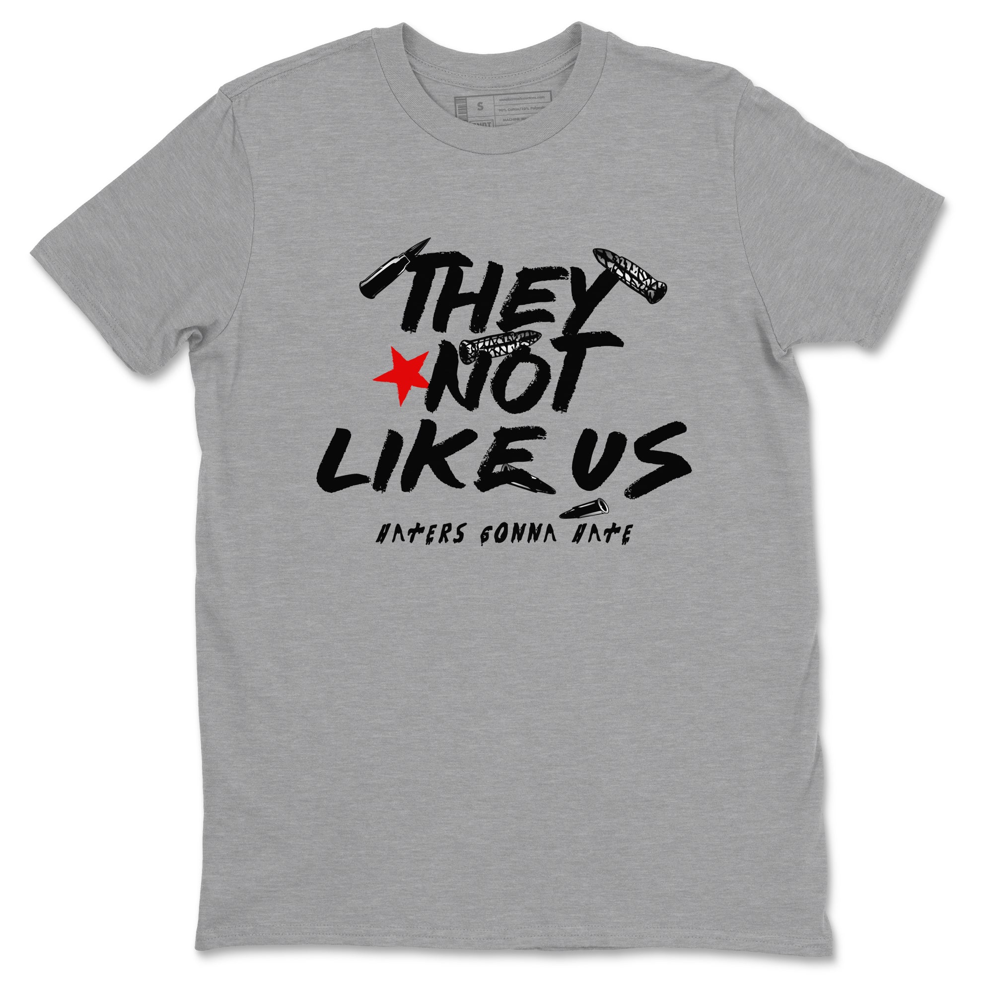 They Not Like Us snkmatch Tees - Air Jordan 3 Black Cement