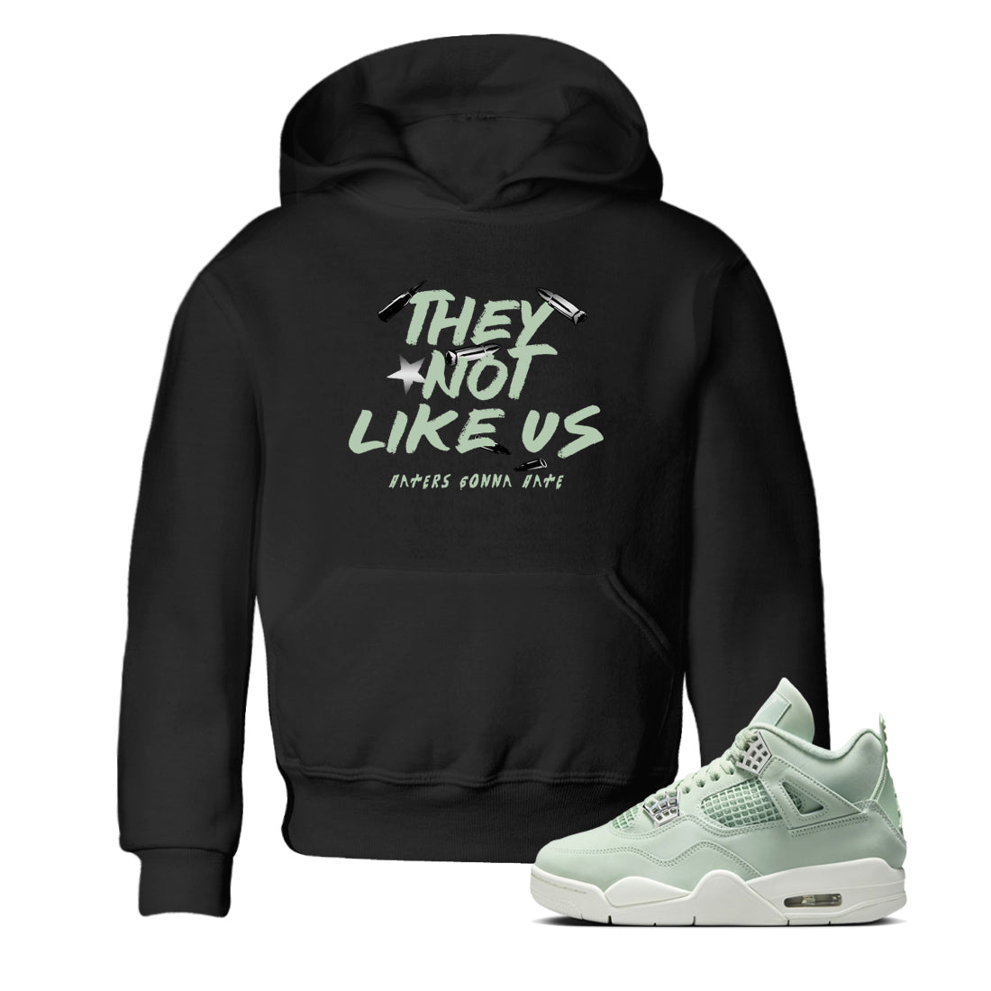 They Not Like Us snkmatch Tees Kids - Air Jordan 4 Abundance