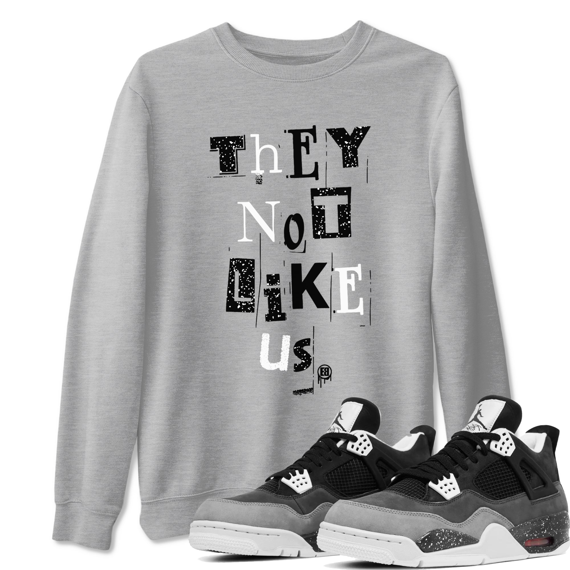 Vintage They Not Like Us snkmatch Tees - Air Jordan 4 Fear