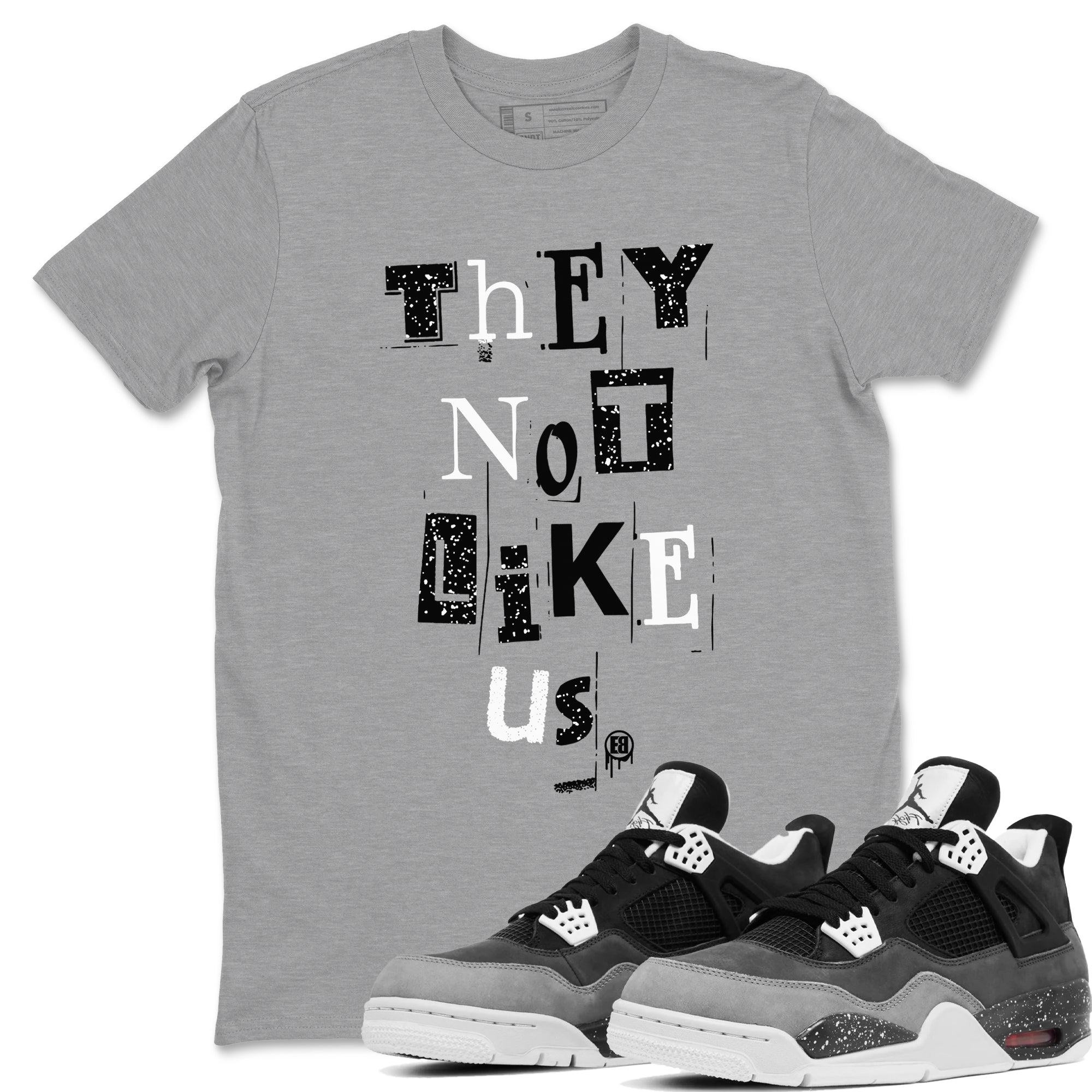 Vintage They Not Like Us snkmatch Tees - Air Jordan 4 Fear