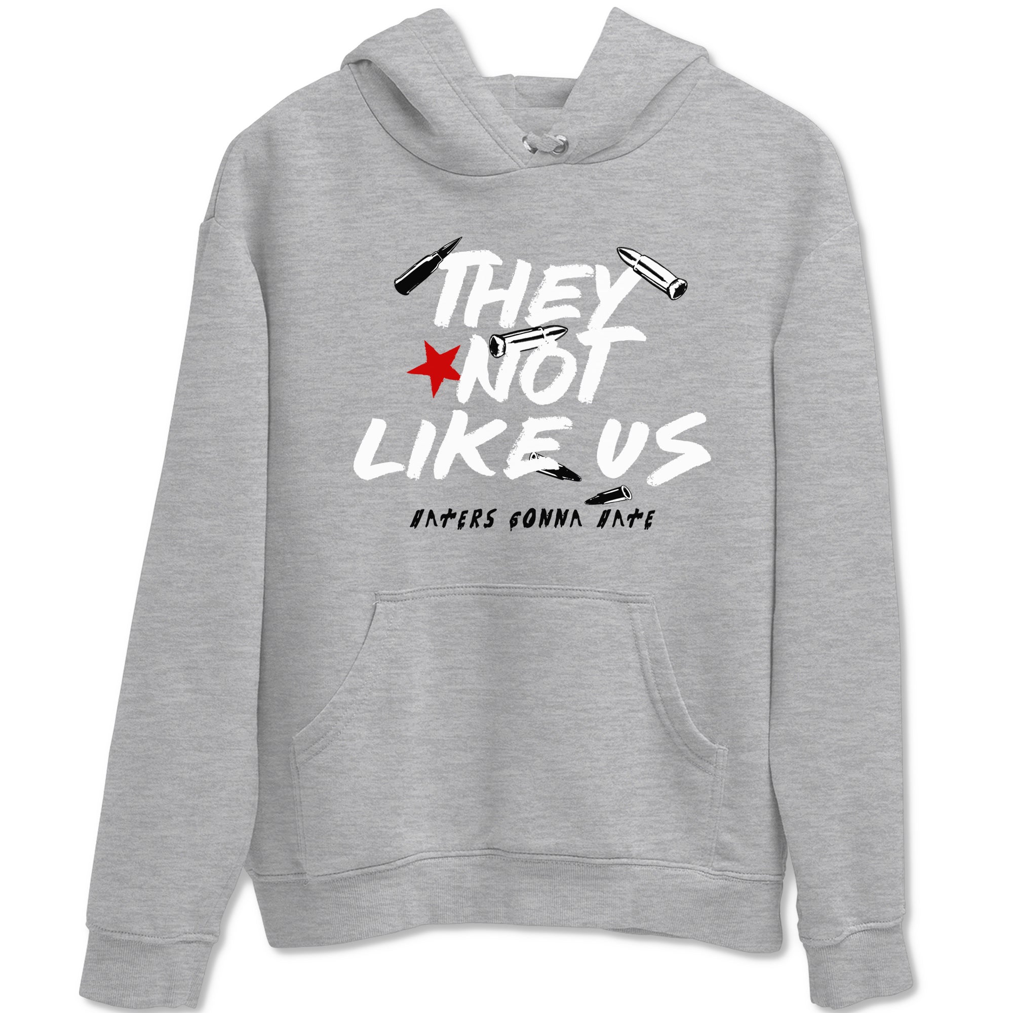 They Not Like Us snkmatch Tees - Air Jordan 4 White Cement