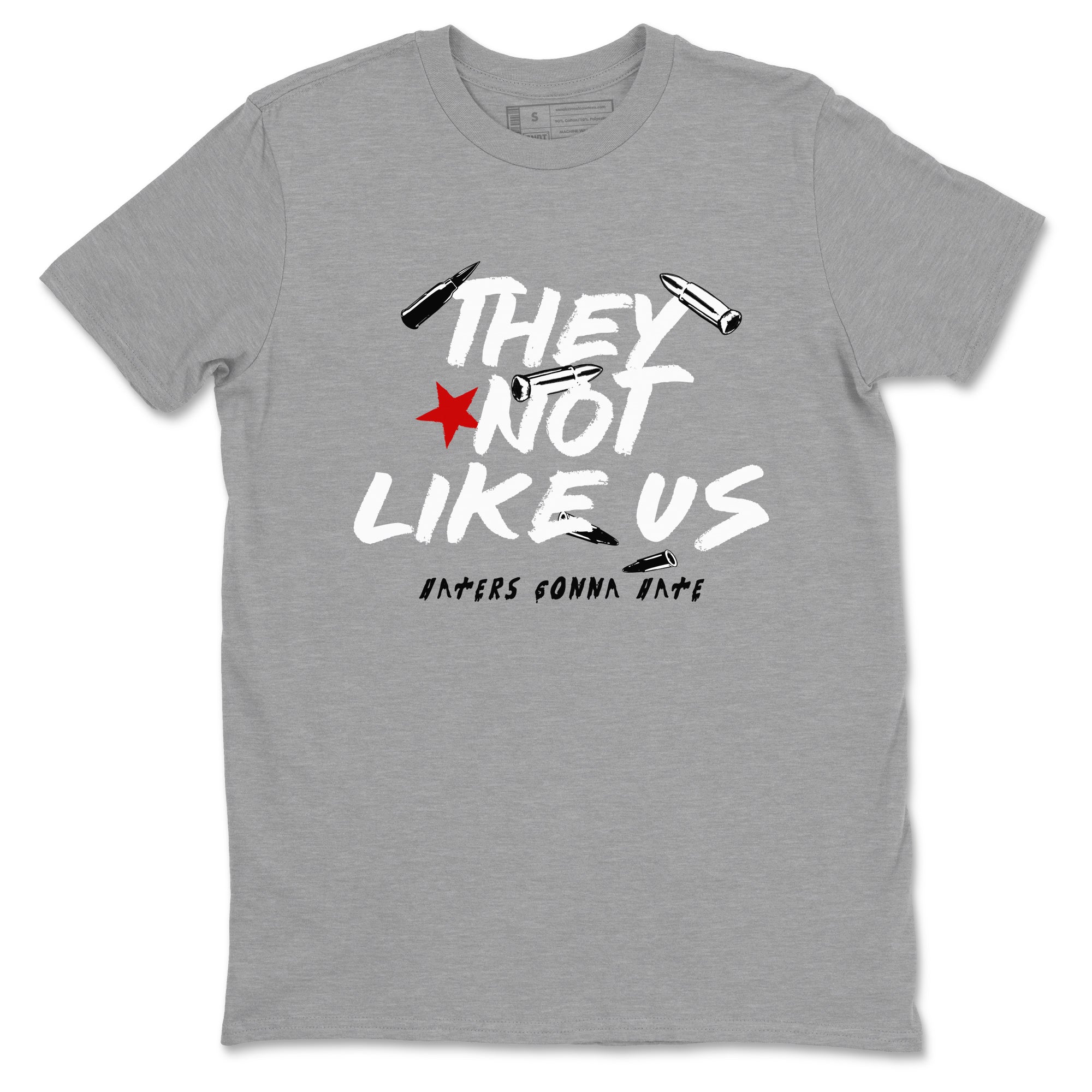 They Not Like Us snkmatch Tees - Air Jordan 4 White Cement
