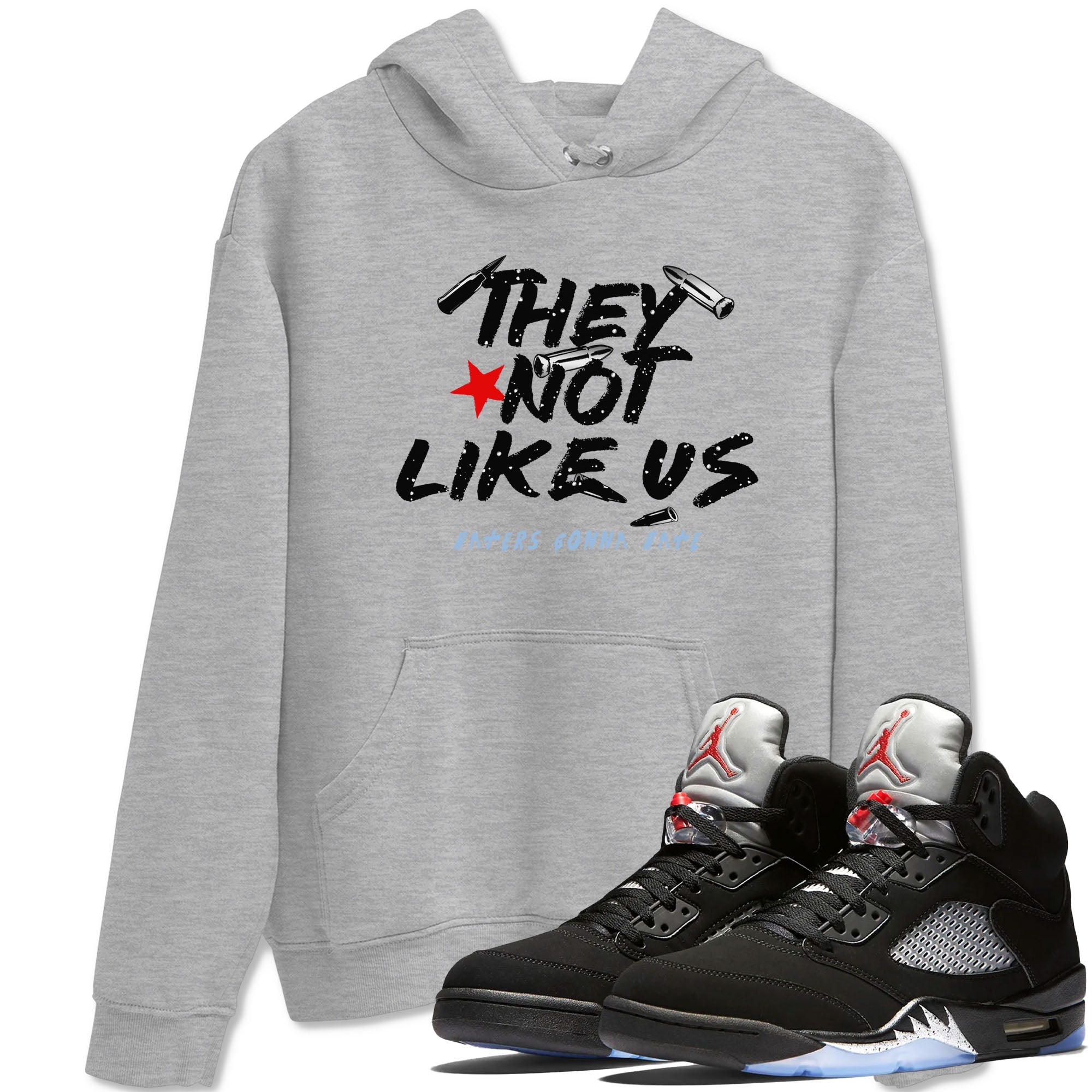 They Not Like Us snkmatch Tees - Air Jordan 5 Reimagined