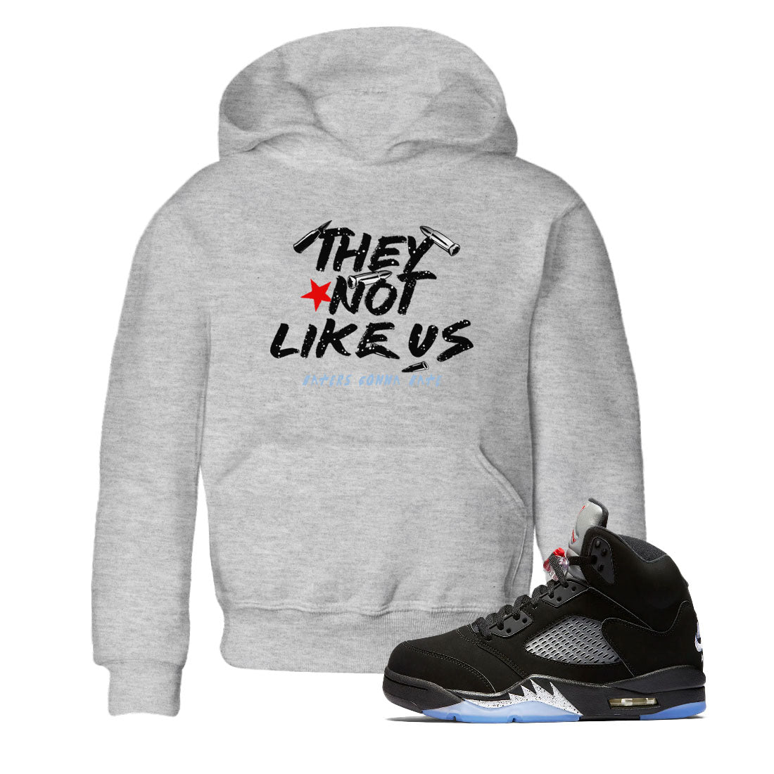 They Not Like Us snkmatch Tees Kids - Air Jordan 5 Reimagined