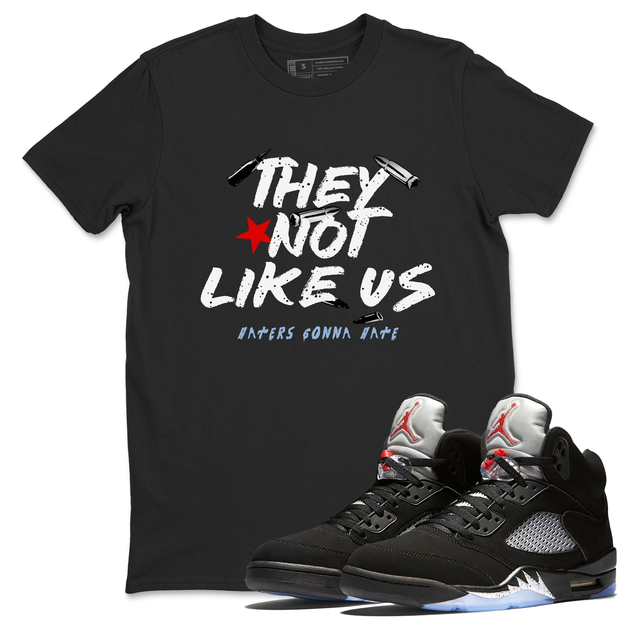 They Not Like Us snkmatch Tees - Air Jordan 5 Reimagined
