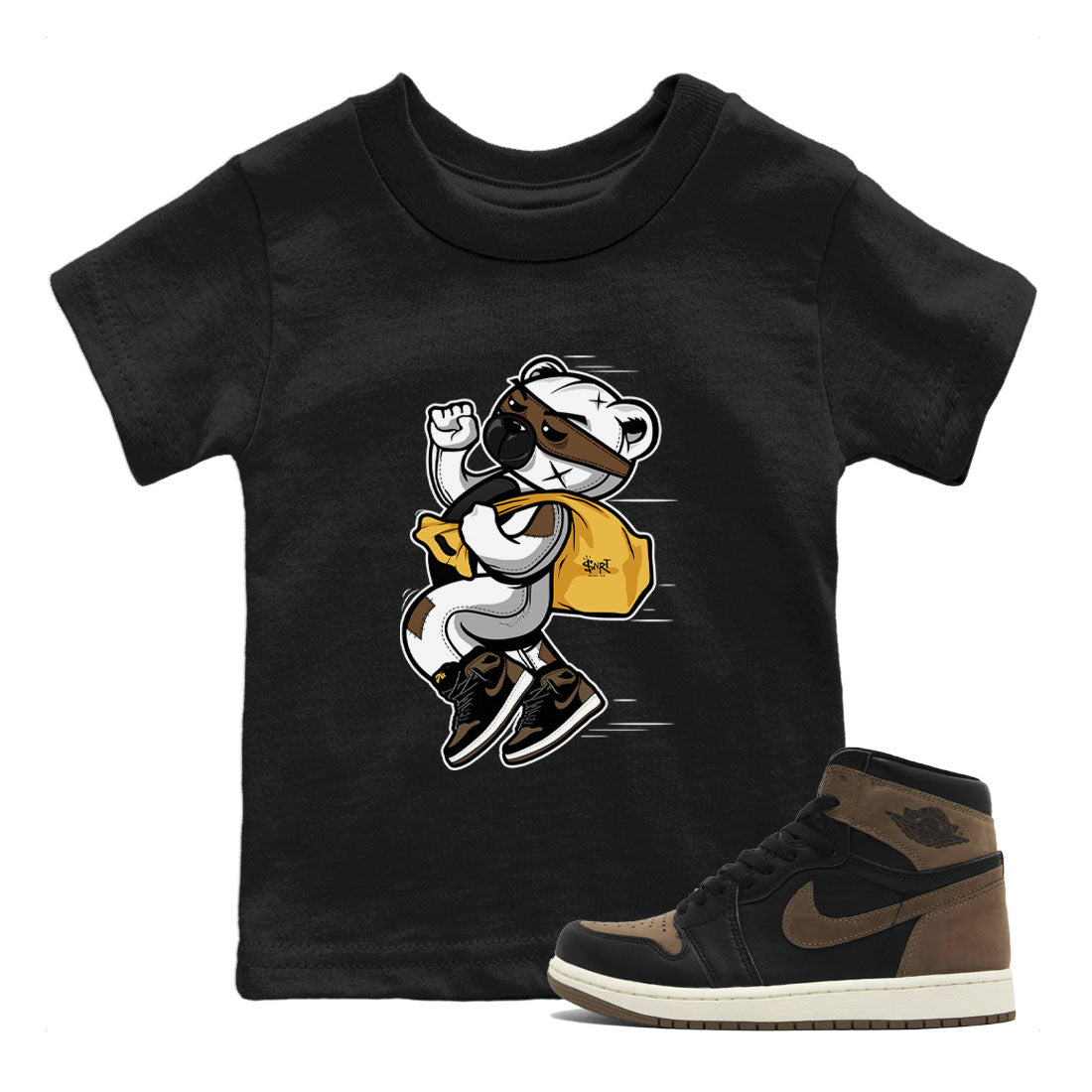 Thief Bear snkmatch Tee Kids - Air Jordan 1 Palomino