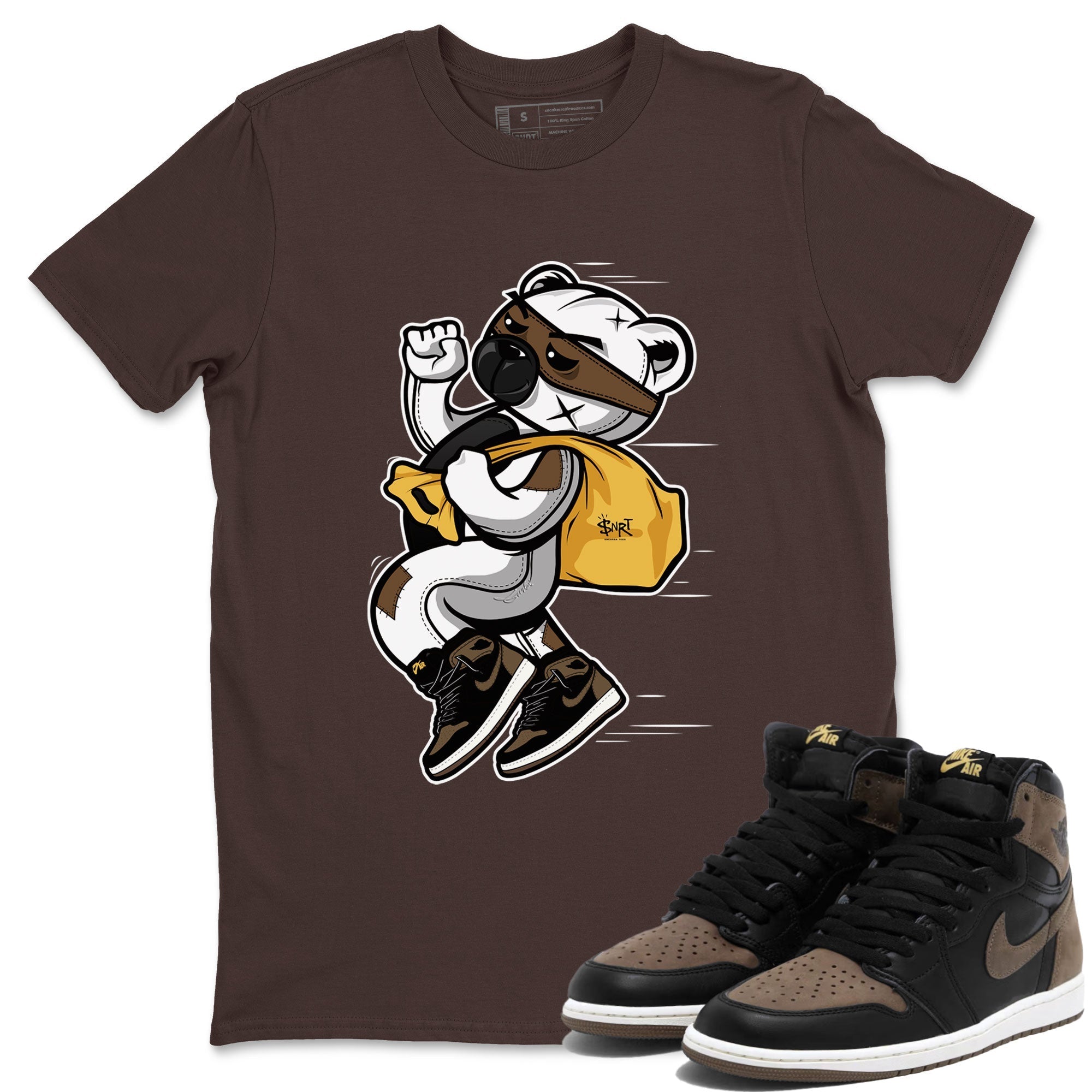 Thief Bear snkmatch Tee - Air Jordan 1 Palomino