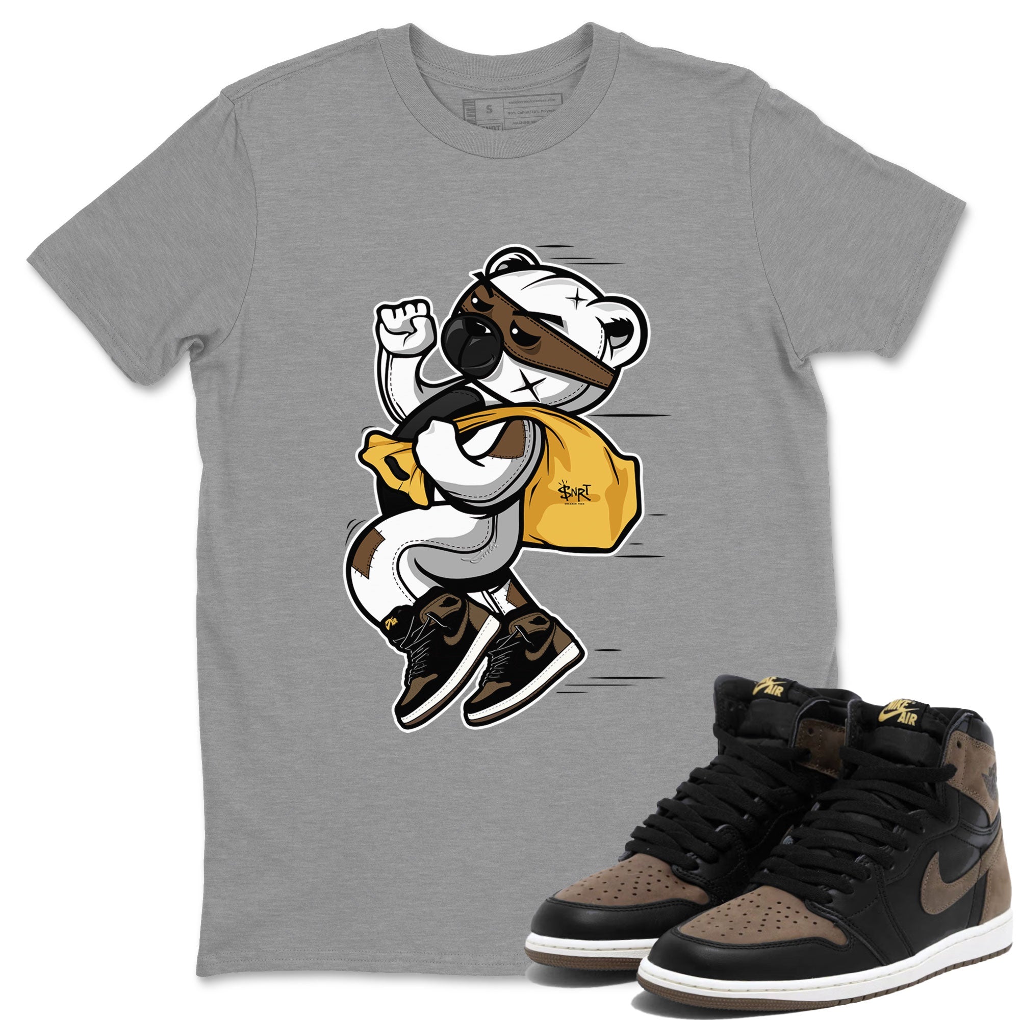 Thief Bear snkmatch Tee - Air Jordan 1 Palomino
