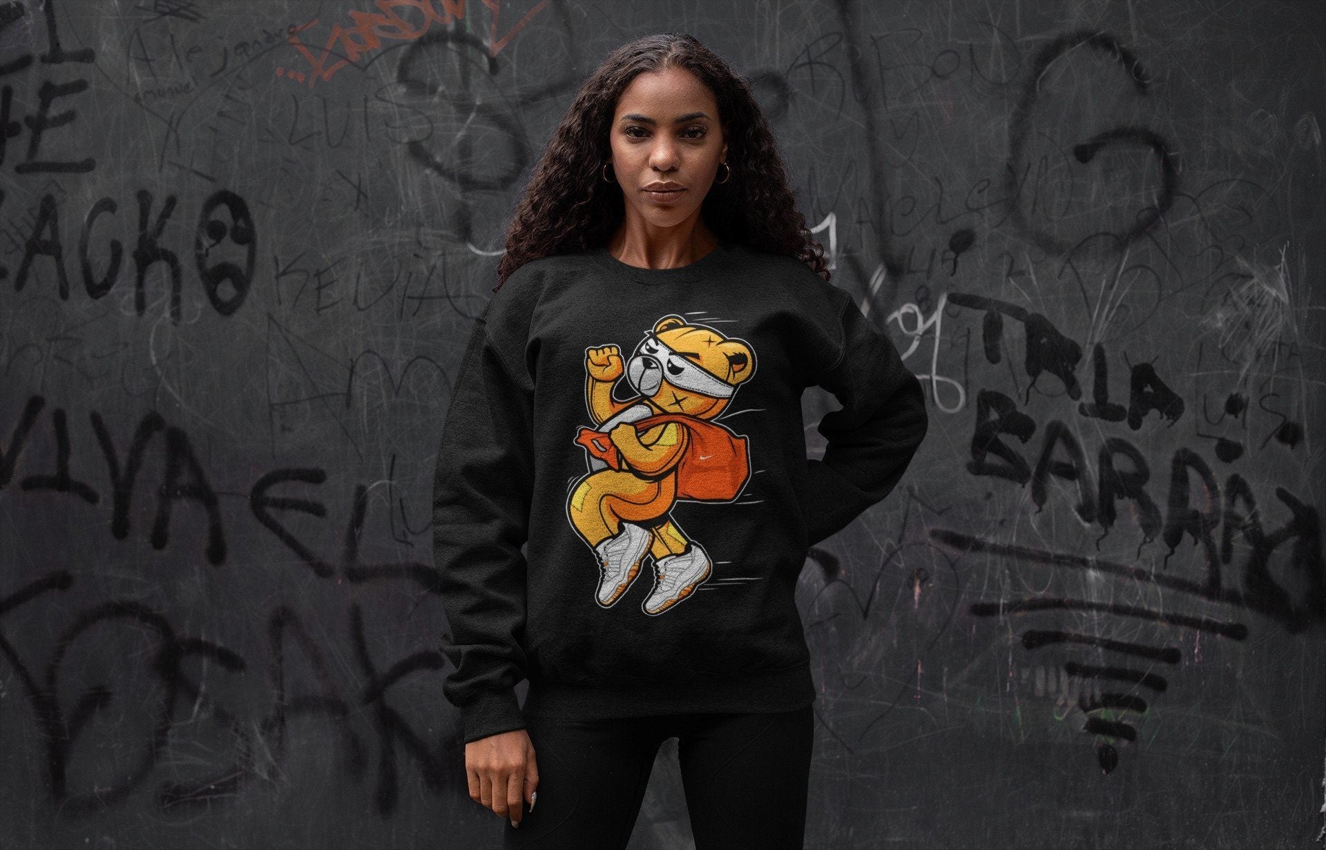 Thief Bear Unisex Tops - Air Jordan 11 Citrus