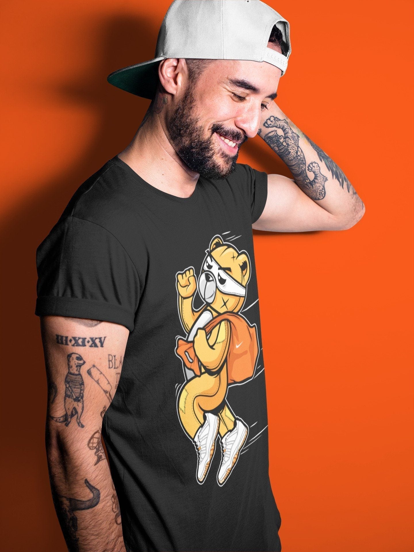 Thief Bear Unisex Tops - Air Jordan 11 Citrus