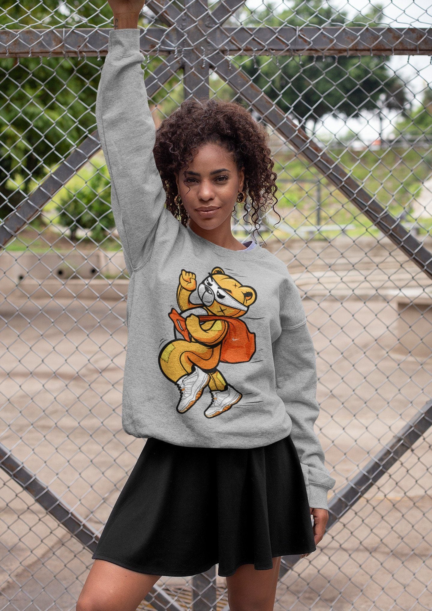 Thief Bear Unisex Tops - Air Jordan 11 Citrus