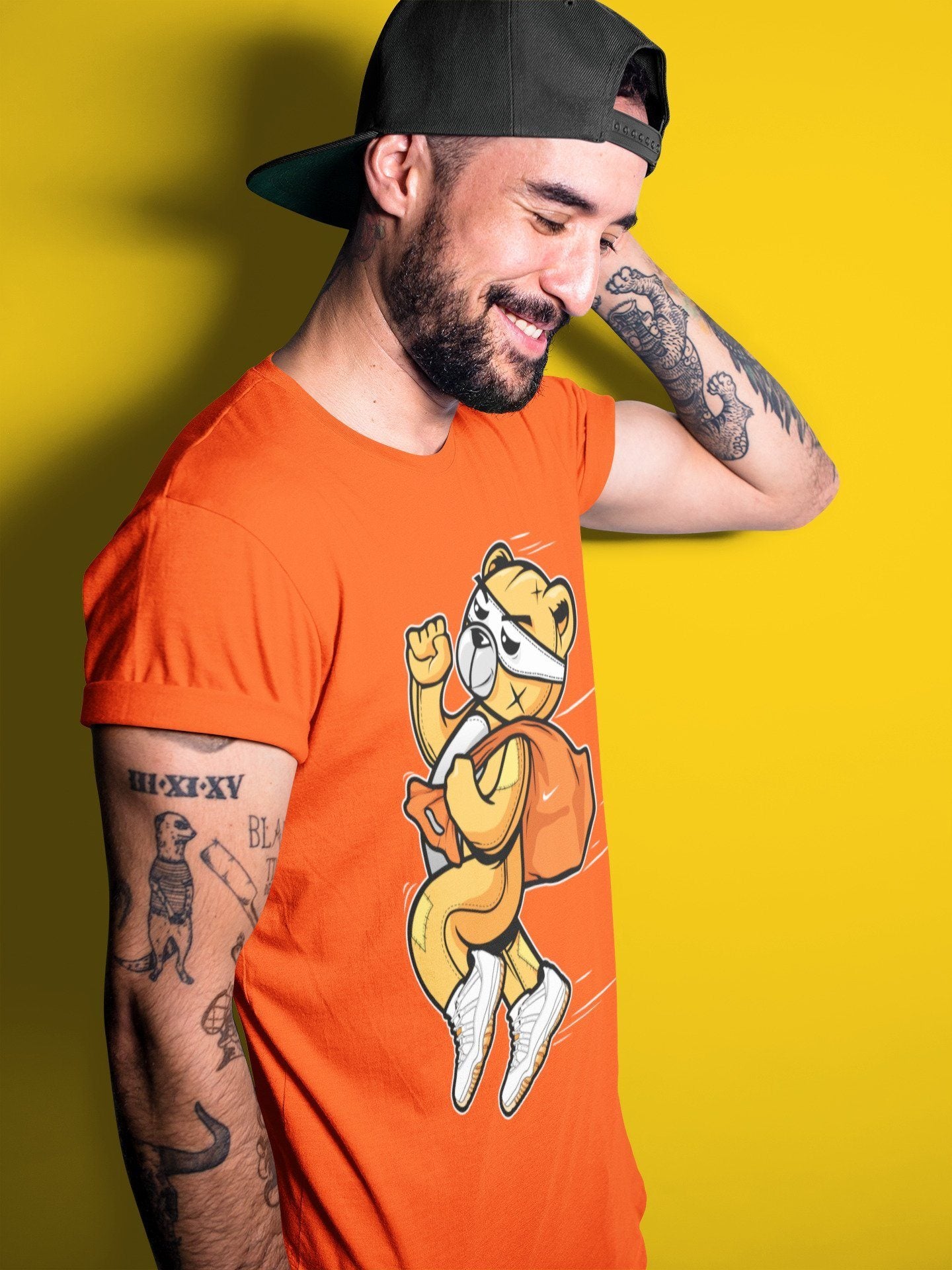 Thief Bear Unisex Tops - Air Jordan 11 Citrus
