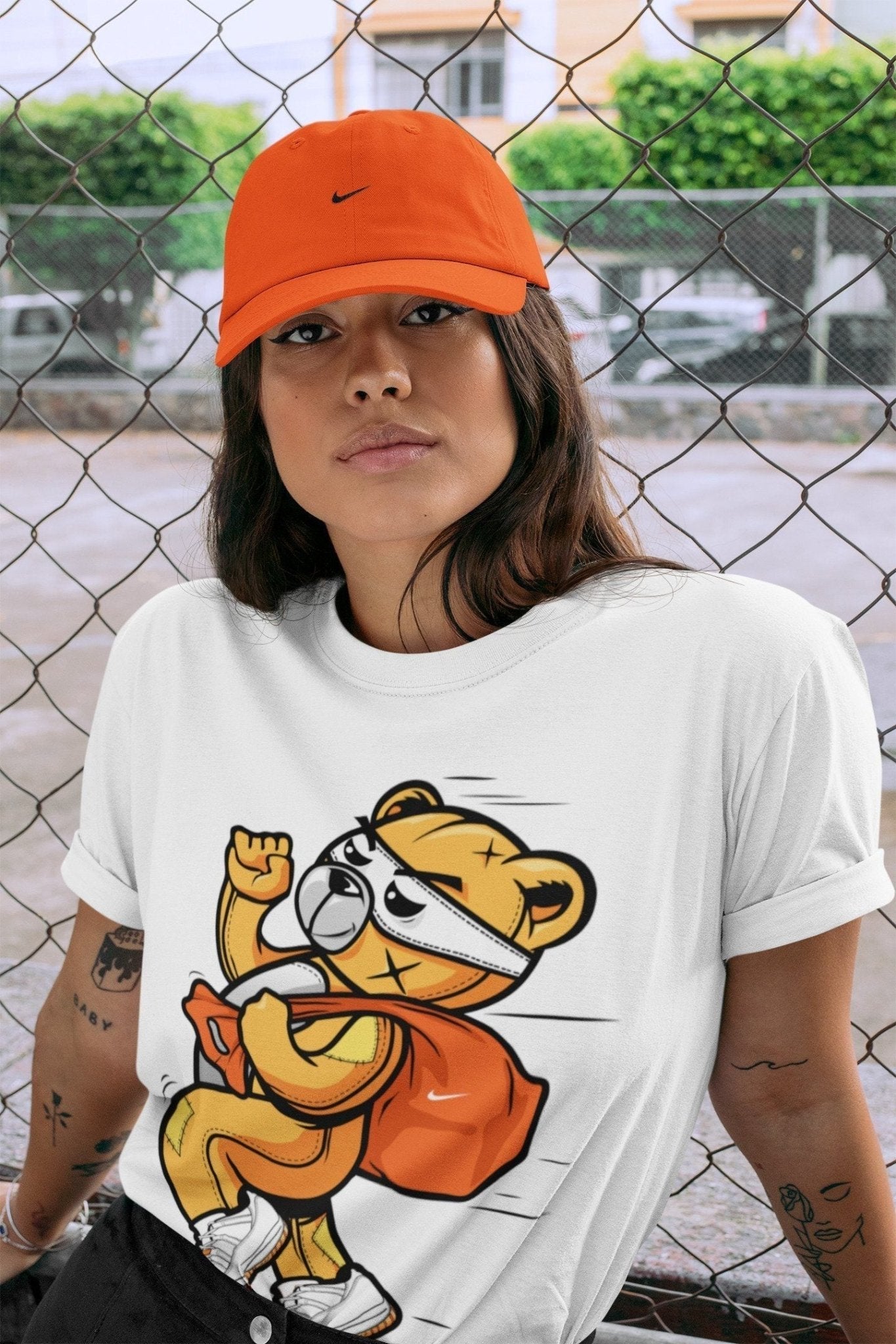 Thief Bear Unisex Tops - Air Jordan 11 Citrus