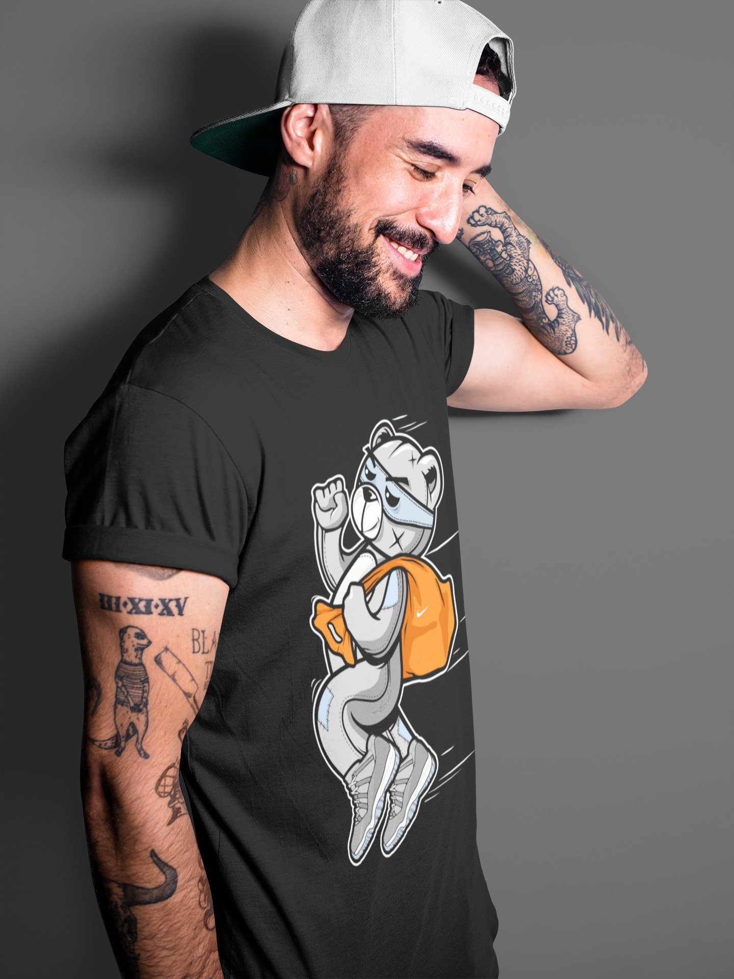 Thief Bear Unisex Tops - Air Jordan 11 Cool Grey