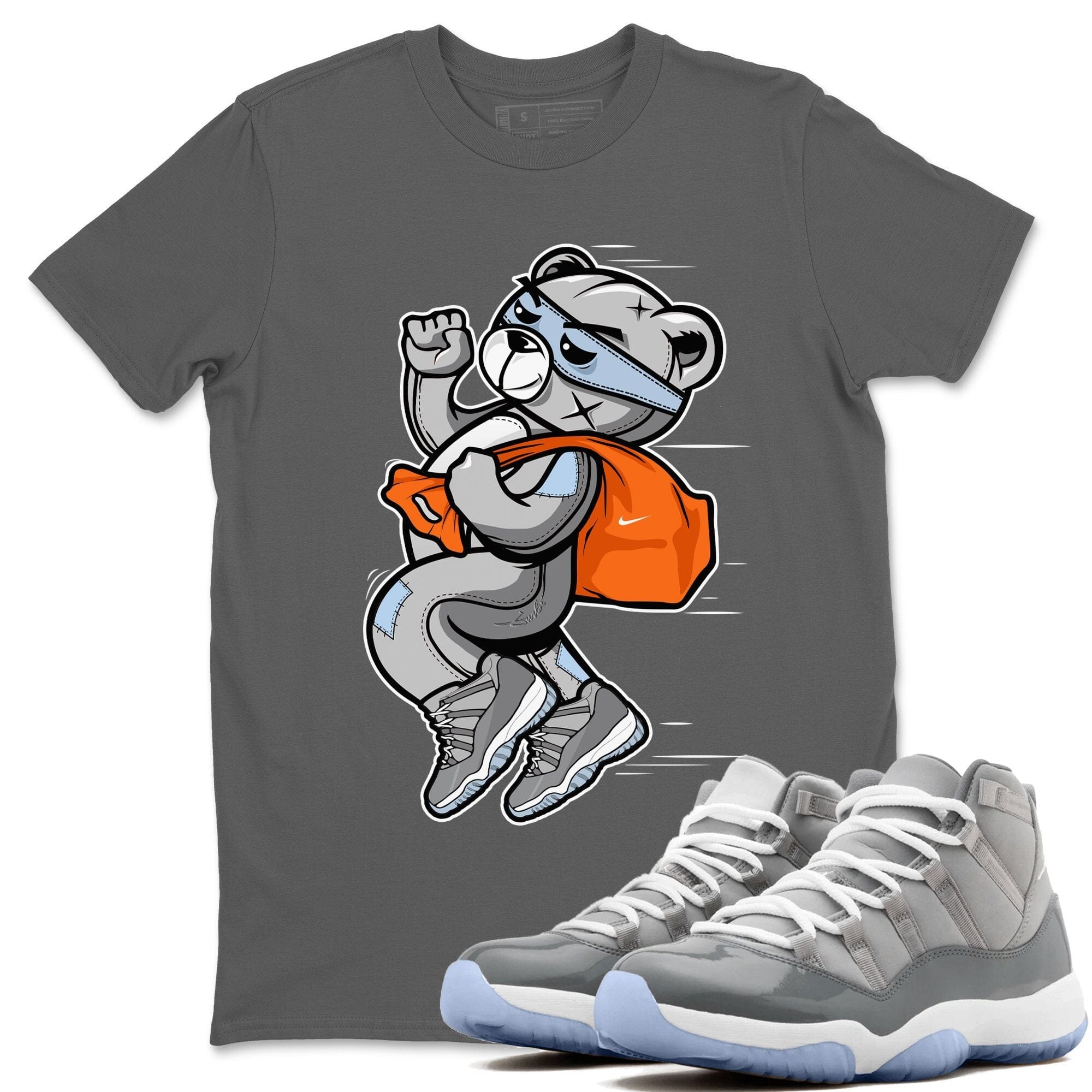Thief Bear Unisex Tops - Air Jordan 11 Cool Grey