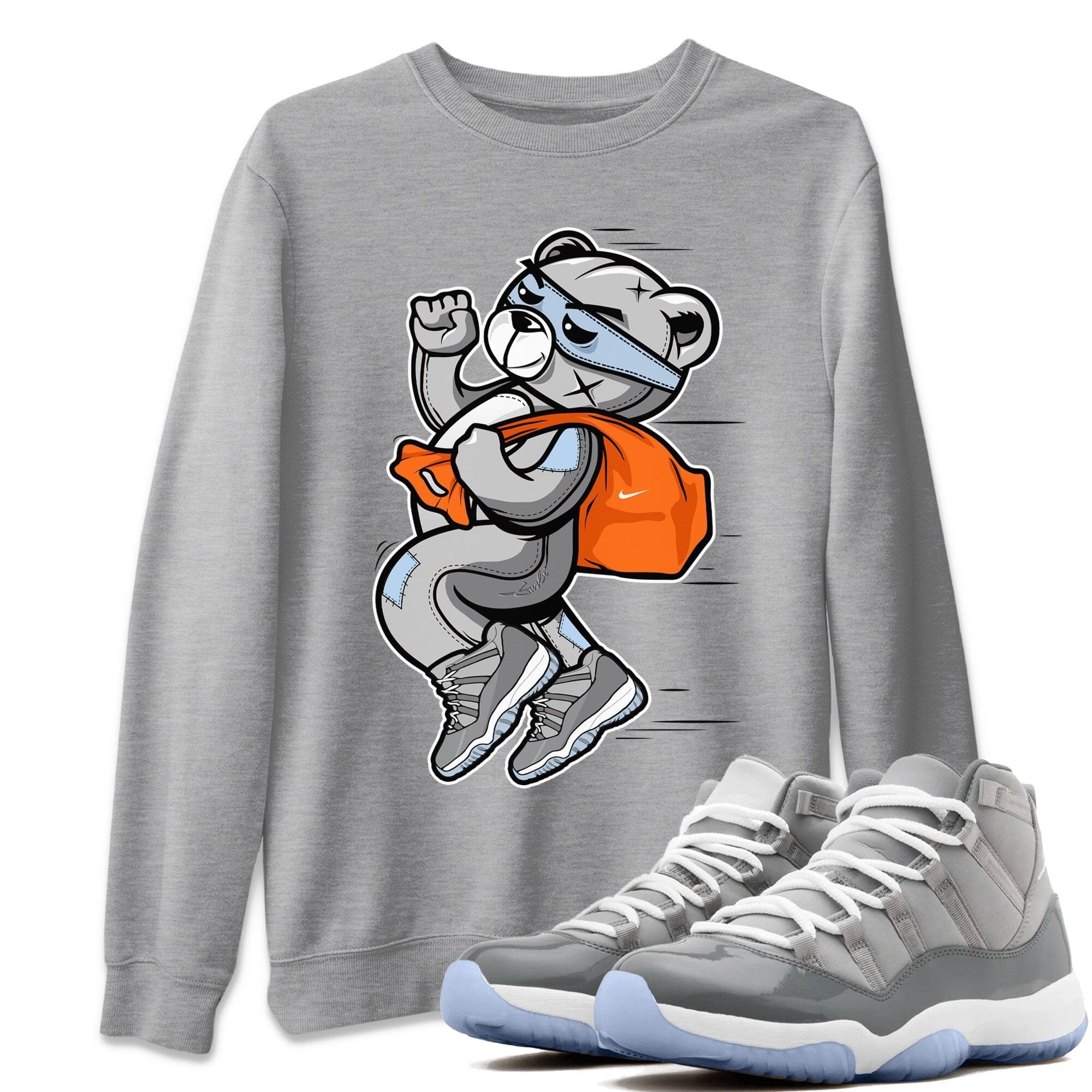 Thief Bear Unisex Tops - Air Jordan 11 Cool Grey