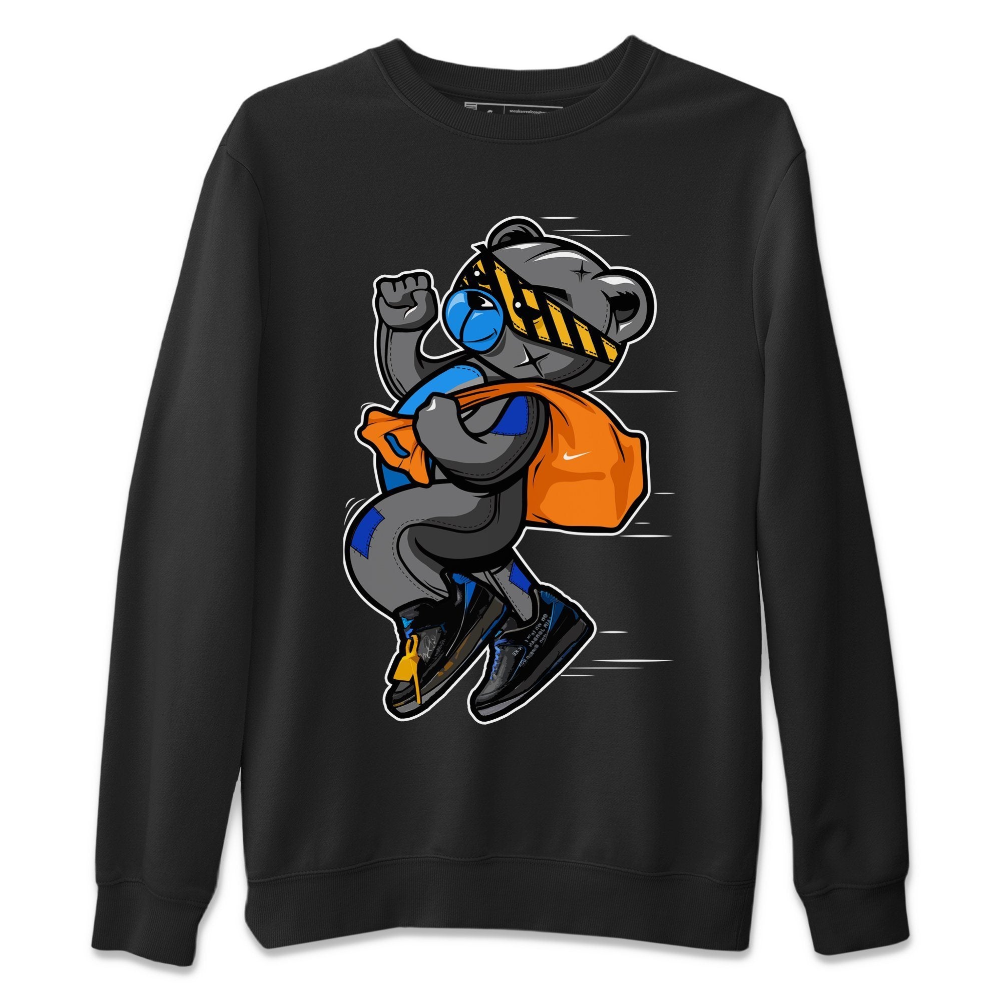 Thief Bear Unisex Tops - Air Jordan 2 OFF-WHITE Black Blue