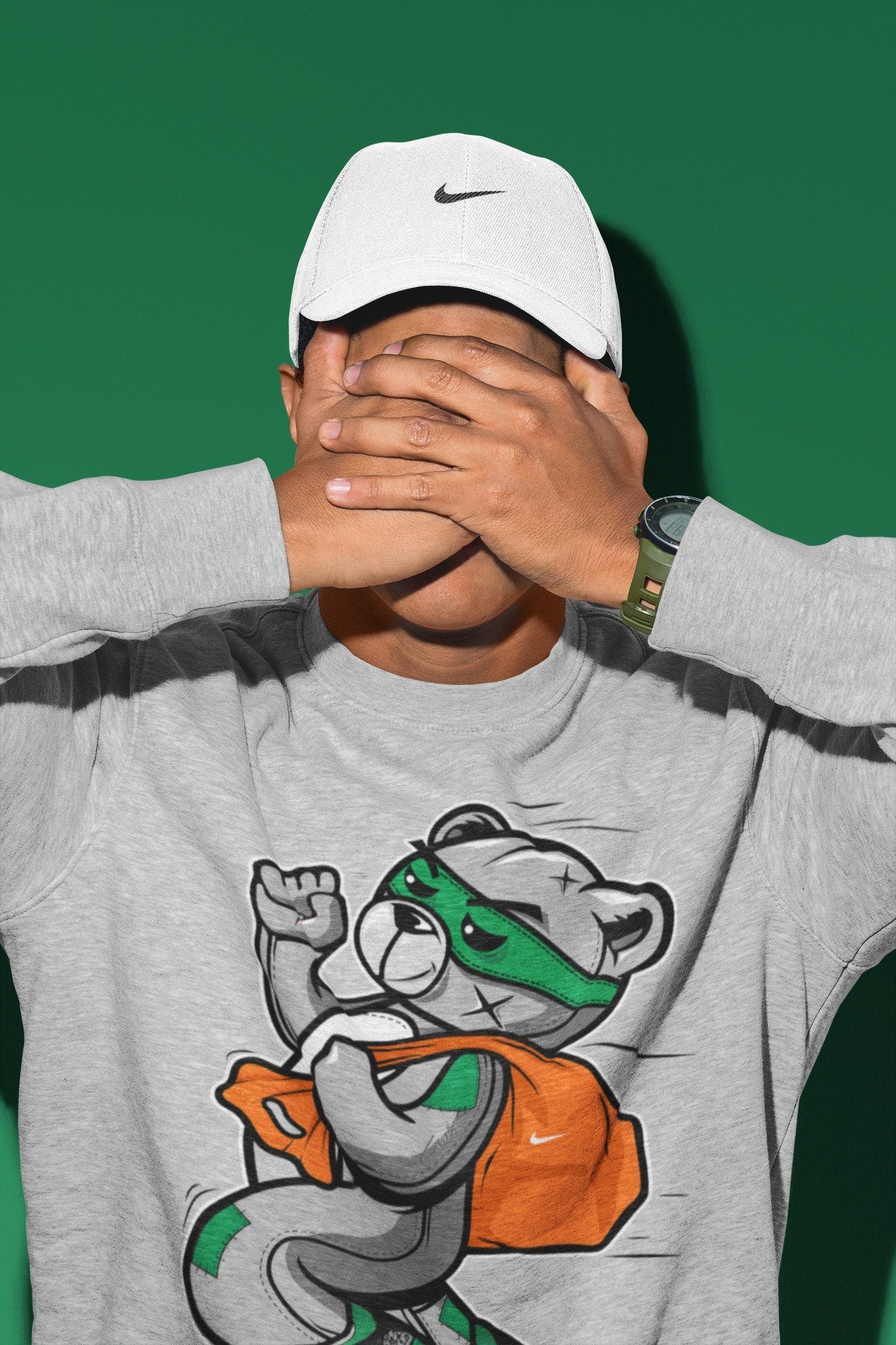 Thief Bear Unisex Tops - Air Jordan 3 Pine Green