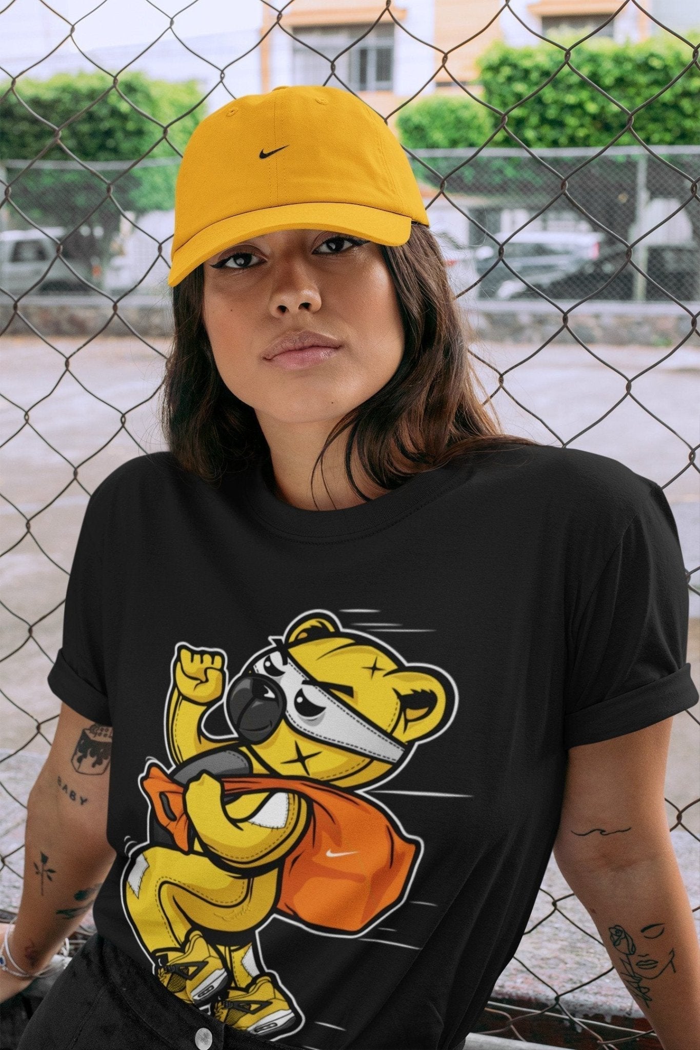 Thief Bear Unisex Tops - Air Jordan 4 Lightning