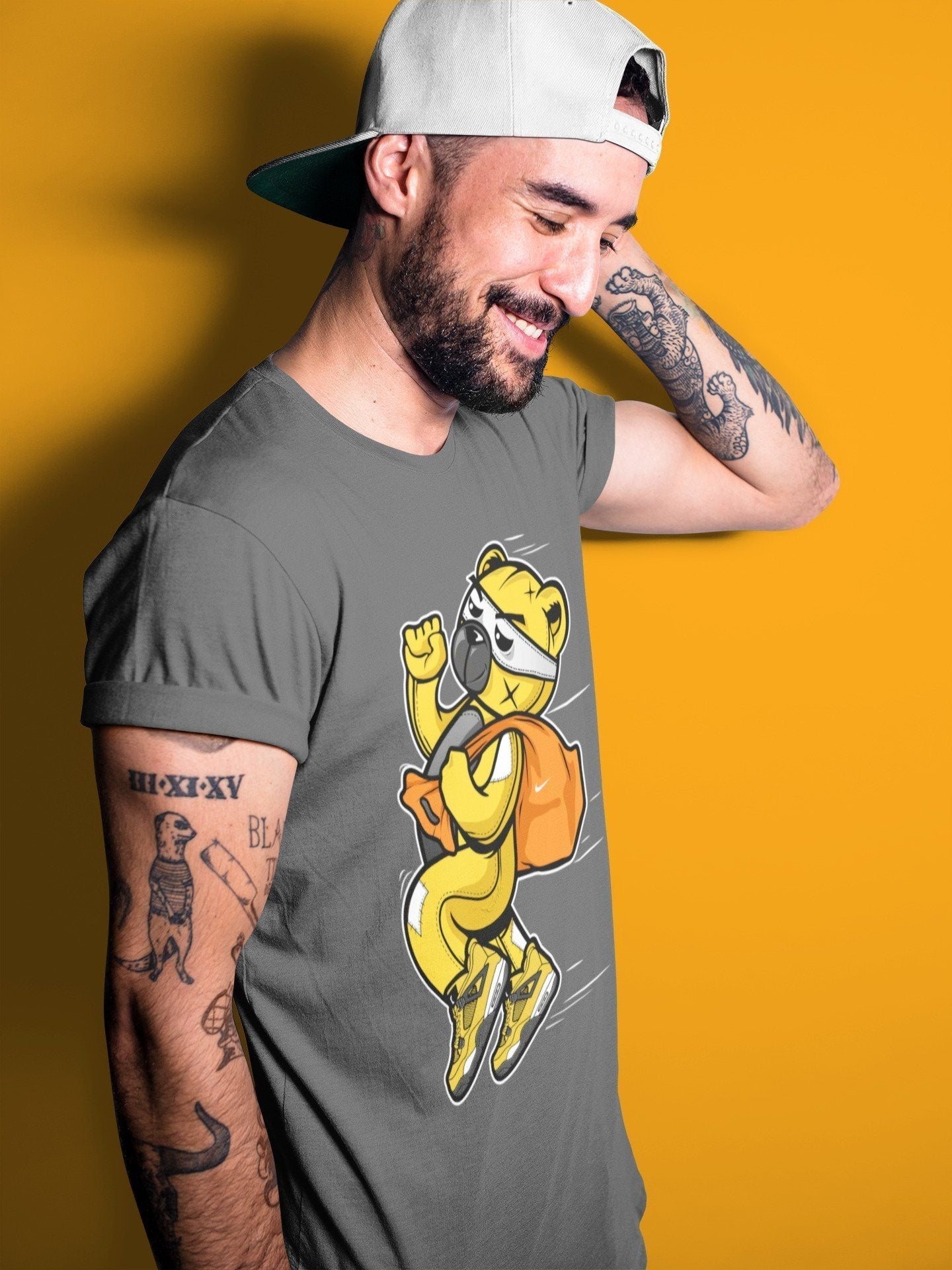 Thief Bear Unisex Tops - Air Jordan 4 Lightning