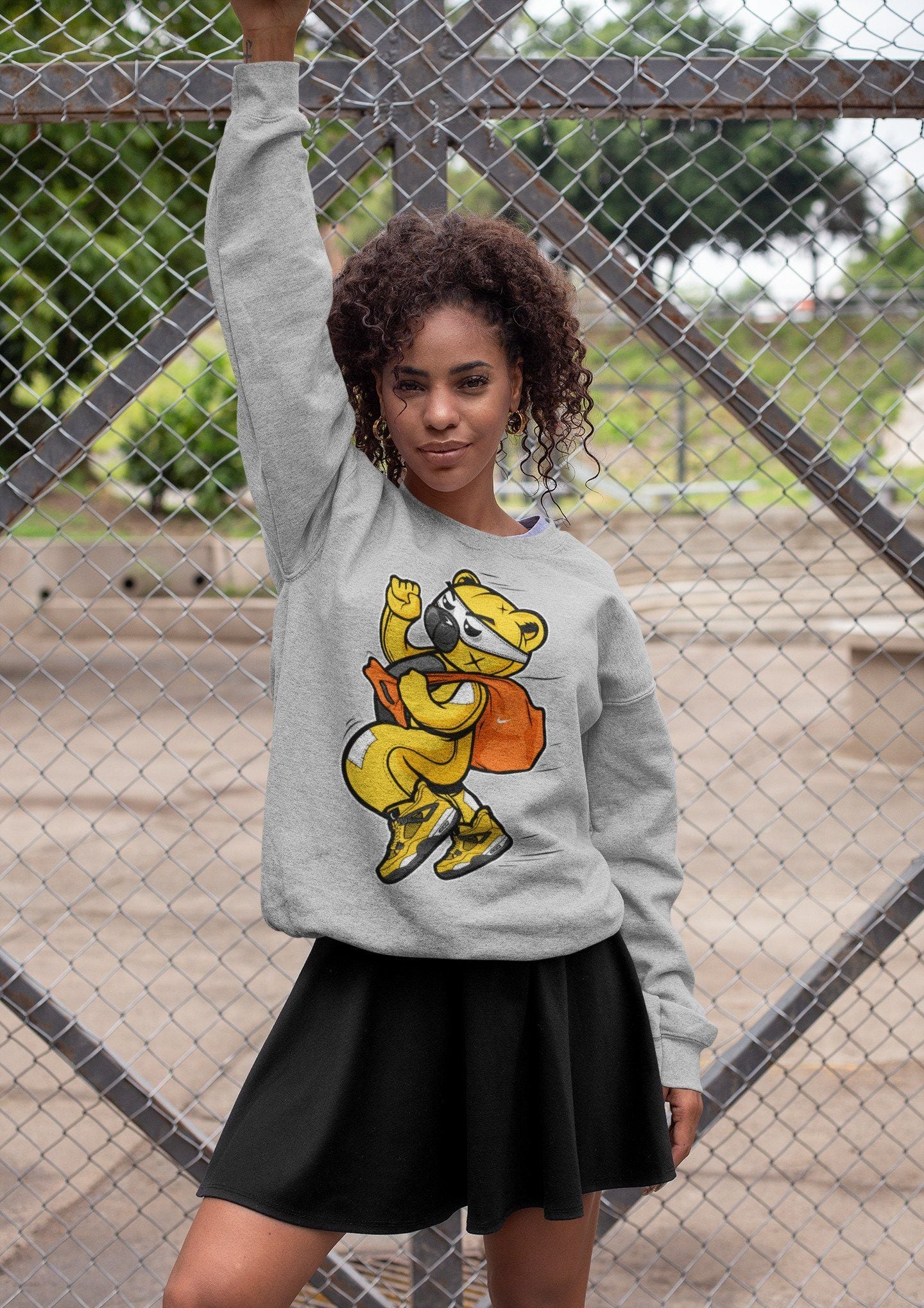 Thief Bear Unisex Tops - Air Jordan 4 Lightning