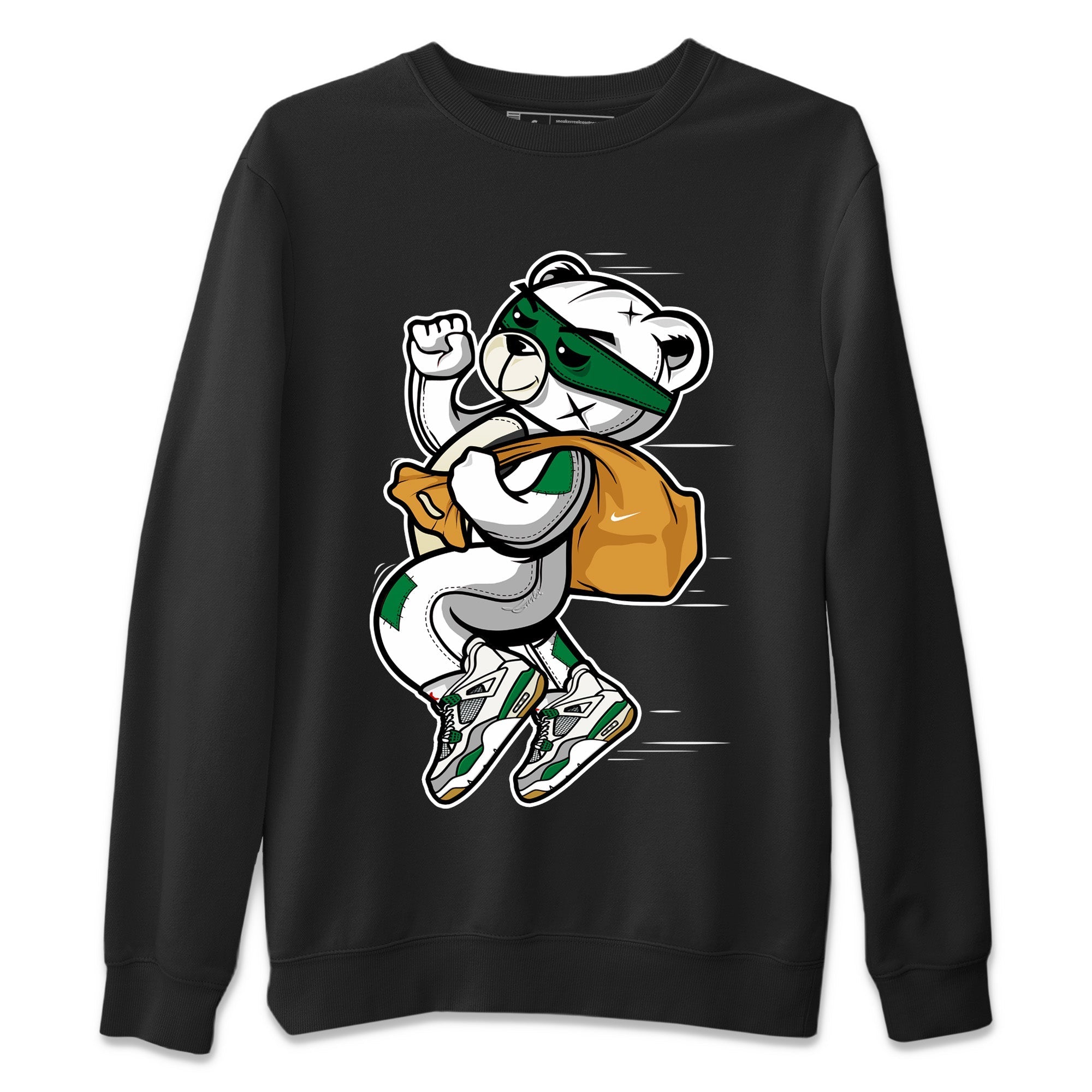 Thief Bear Unisex Tops - Air Jordan 4 Pine Green