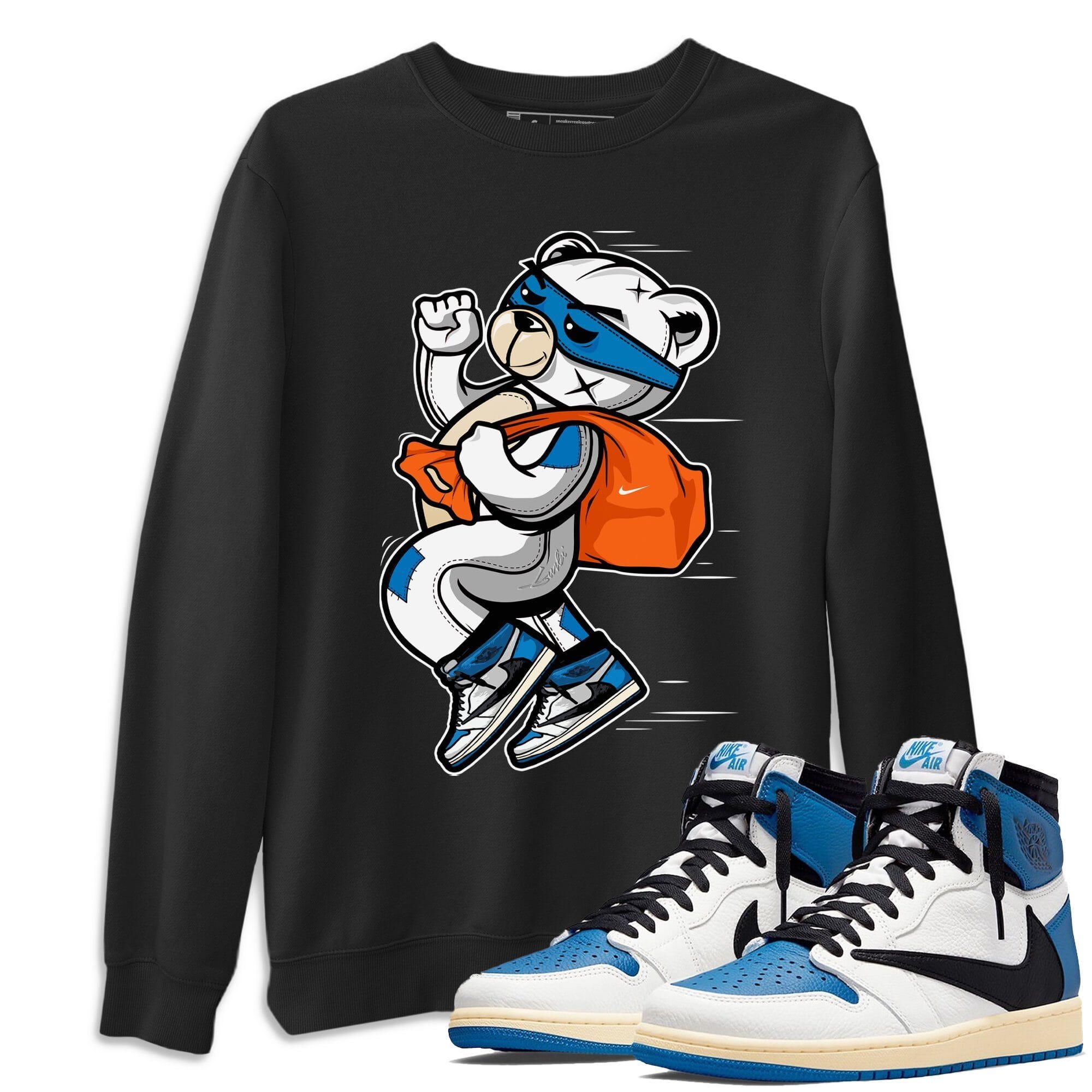 Thief Bear Unisex Tops - Air Jordan 1 Travis Scott Fragment
