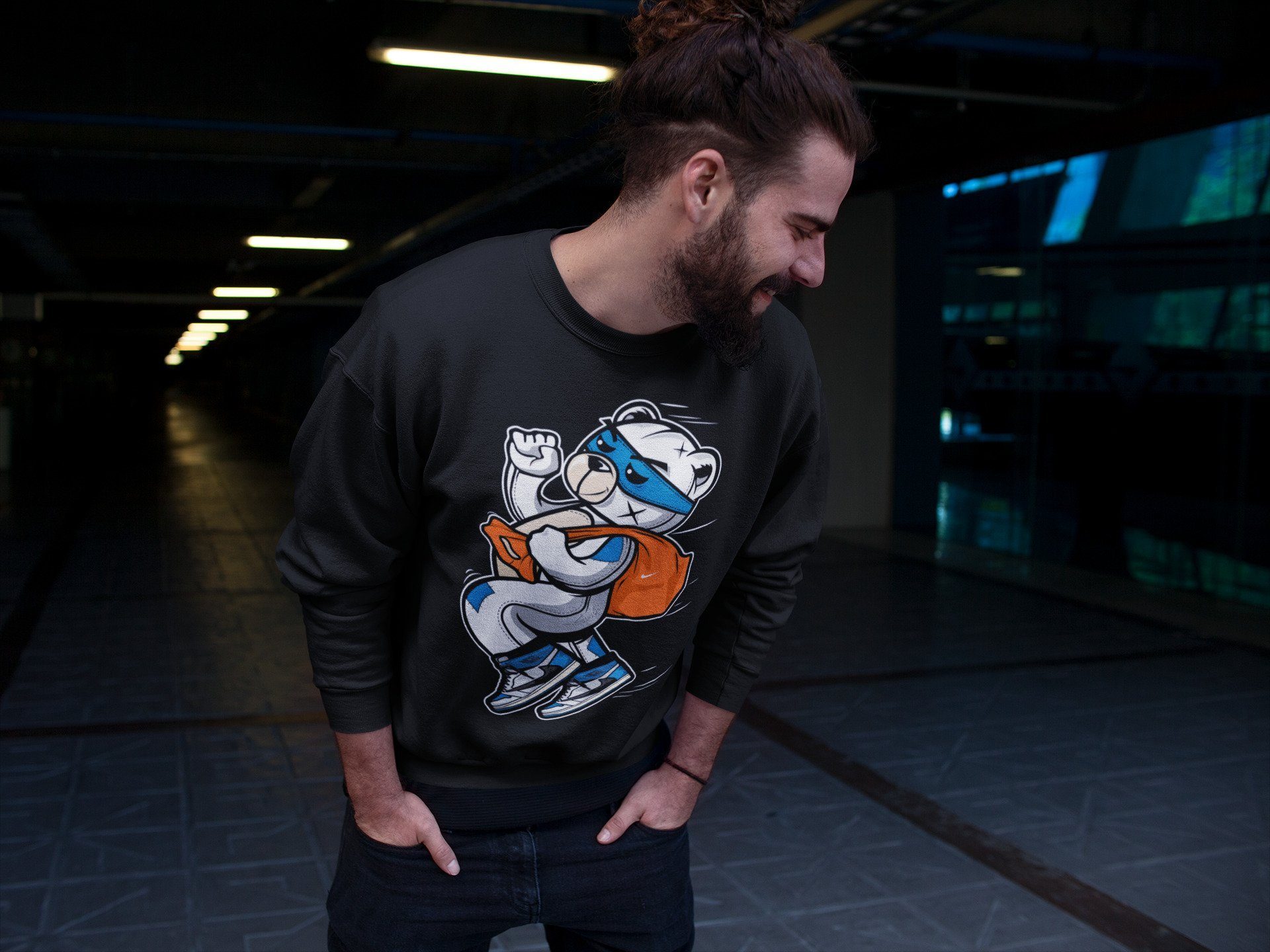Thief Bear Unisex Tops - Air Jordan 1 Travis Scott Fragment