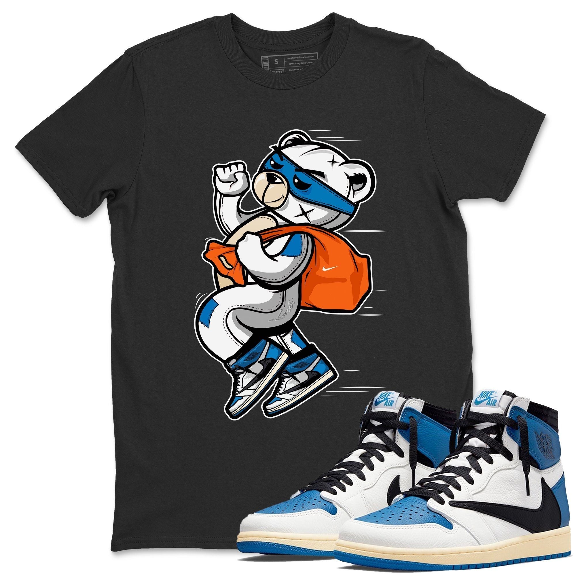 Thief Bear Unisex Tops - Air Jordan 1 Travis Scott Fragment