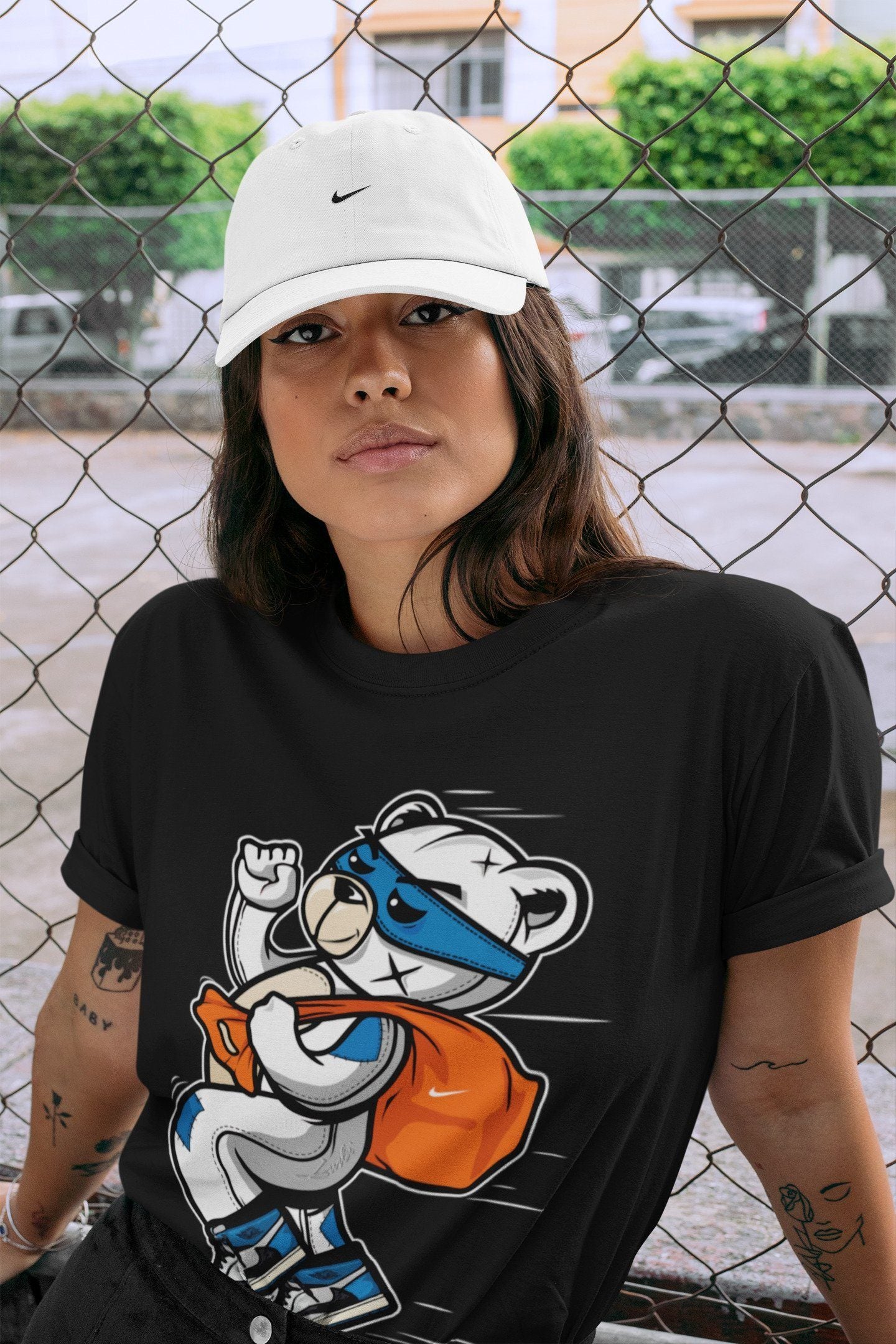 Thief Bear Unisex Tops - Air Jordan 1 Travis Scott Fragment