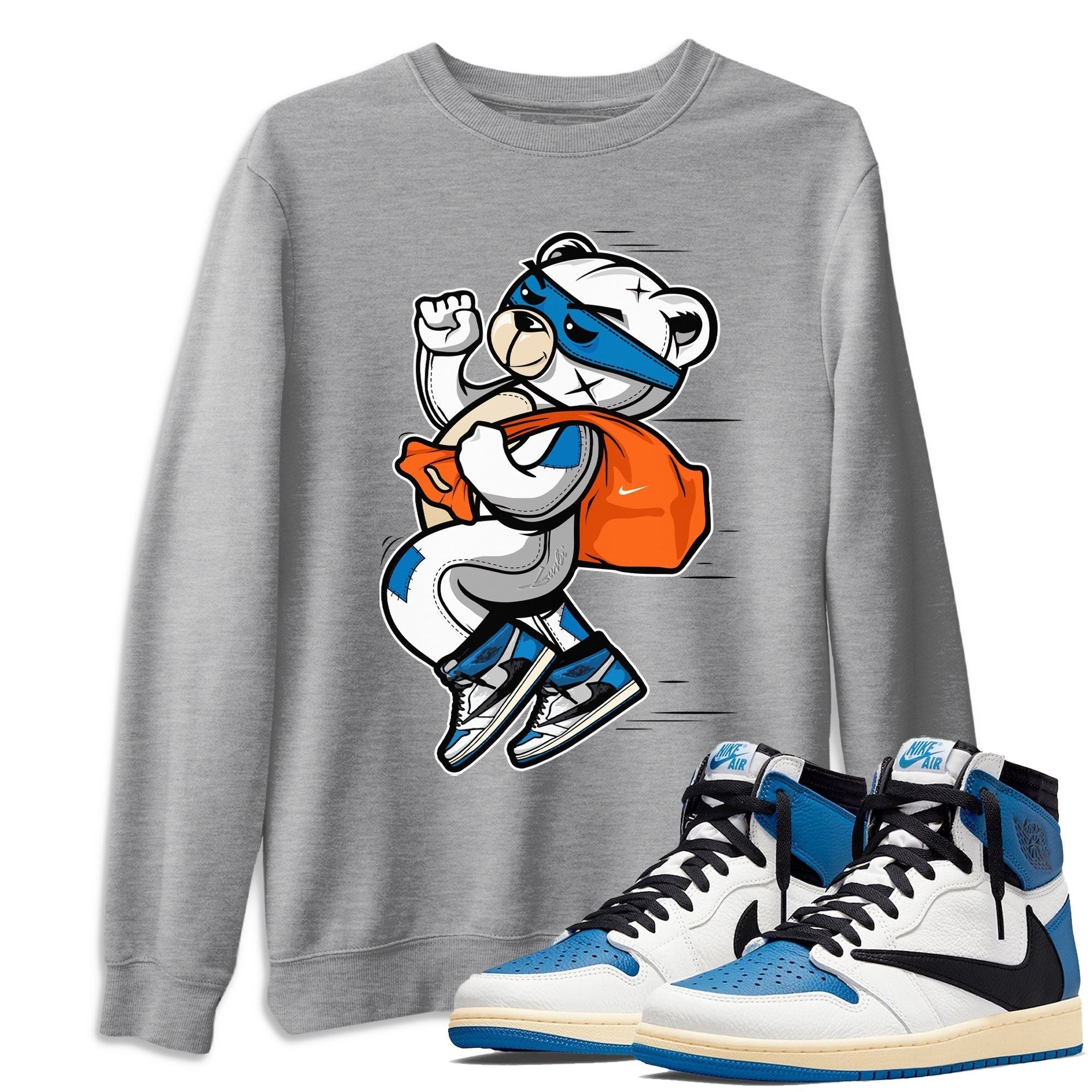 Thief Bear Unisex Tops - Air Jordan 1 Travis Scott Fragment
