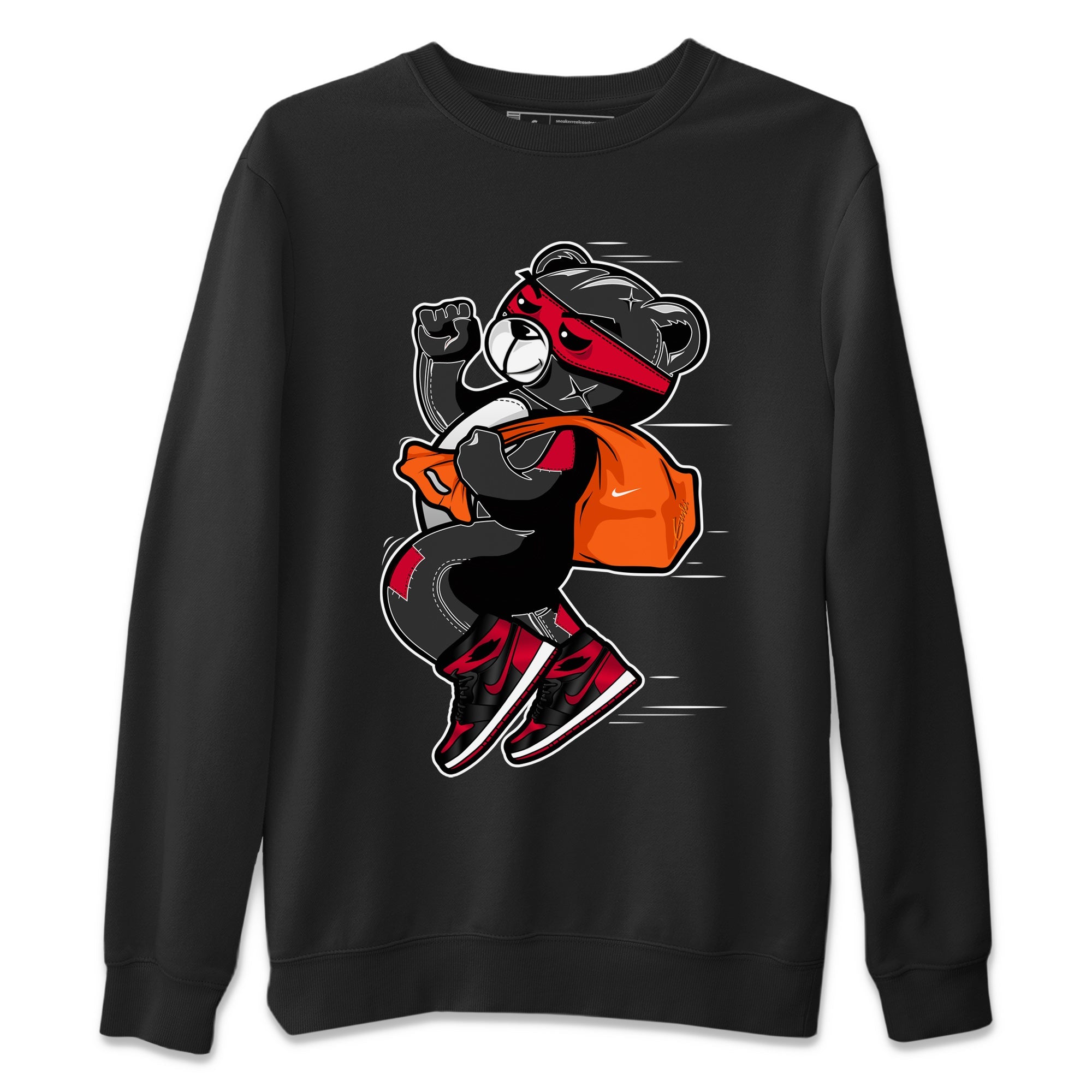 Thief Bear Unisex Tops - Air Jordan 1 Bred Patent