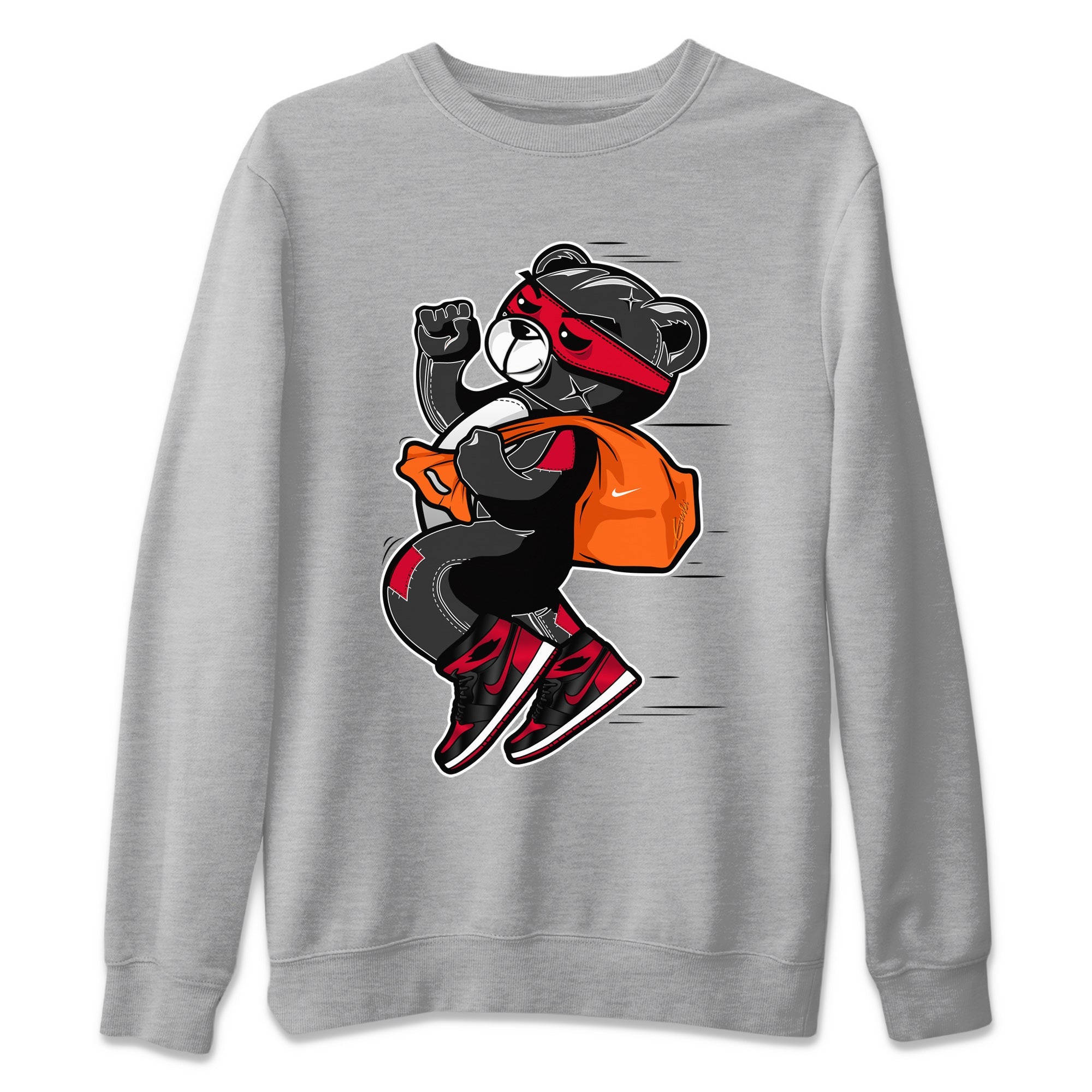 Thief Bear Unisex Tops - Air Jordan 1 Bred Patent