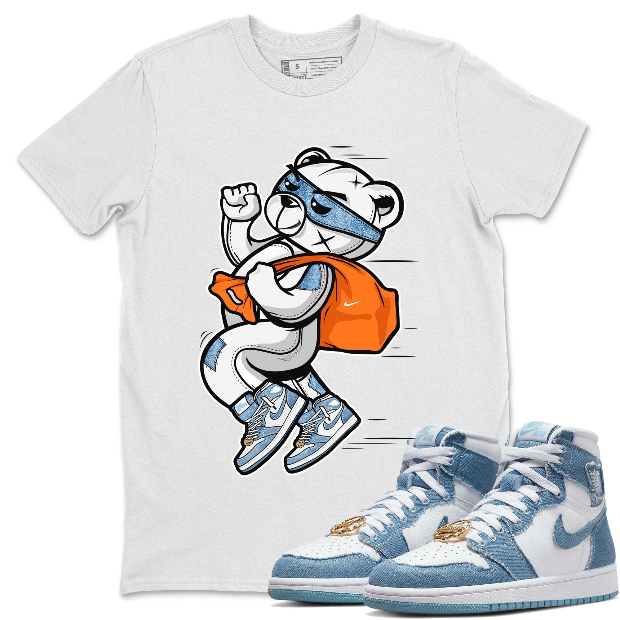 Thief Bear Unisex Tops - Air Jordan 1 Denim