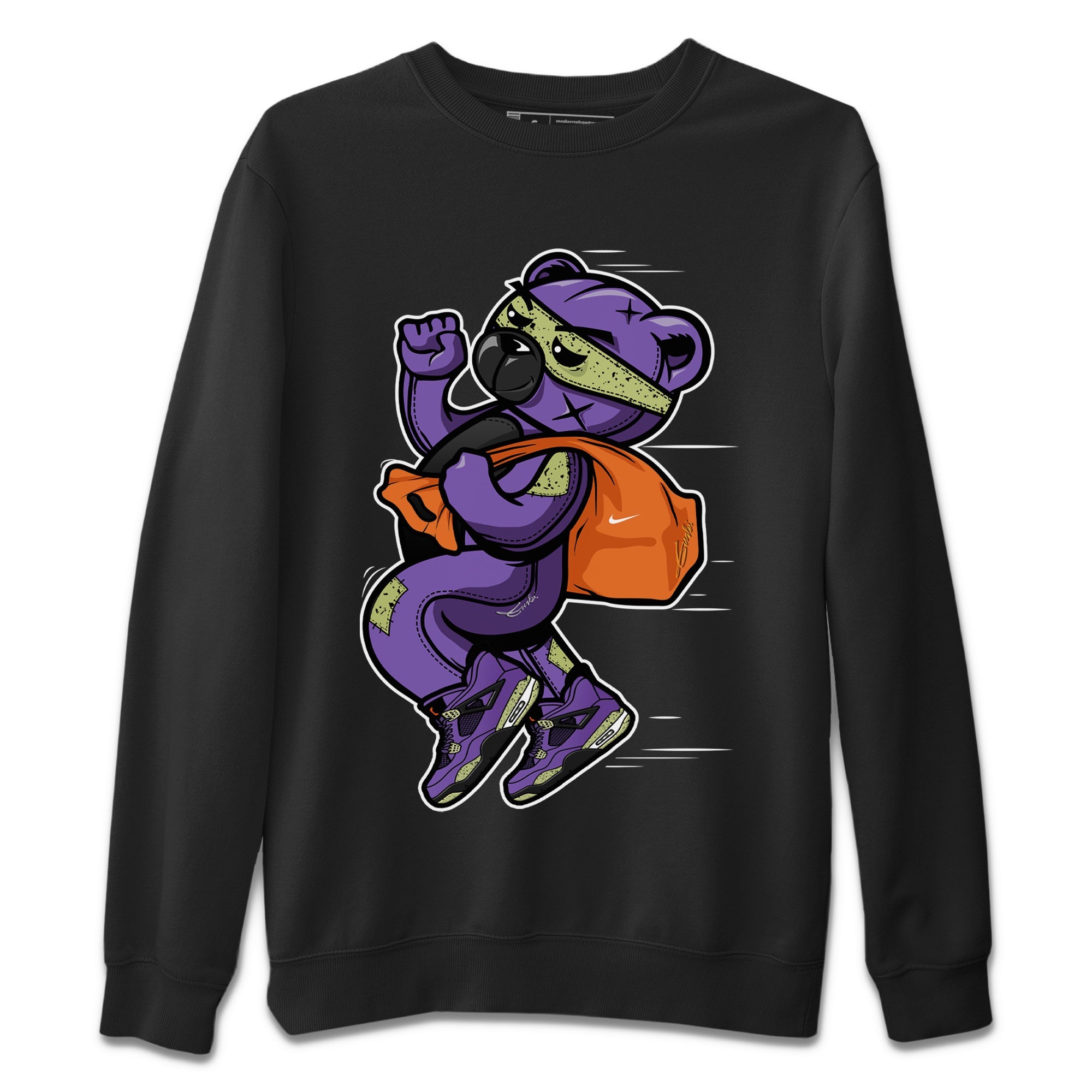 Thief Bear Unisex Tops - Air Jordan 4 Canyon Purple