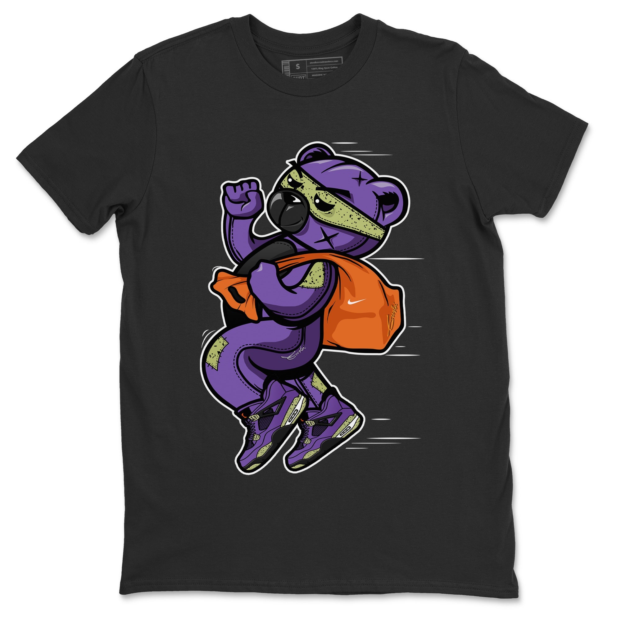 Thief Bear Unisex Tops - Air Jordan 4 Canyon Purple