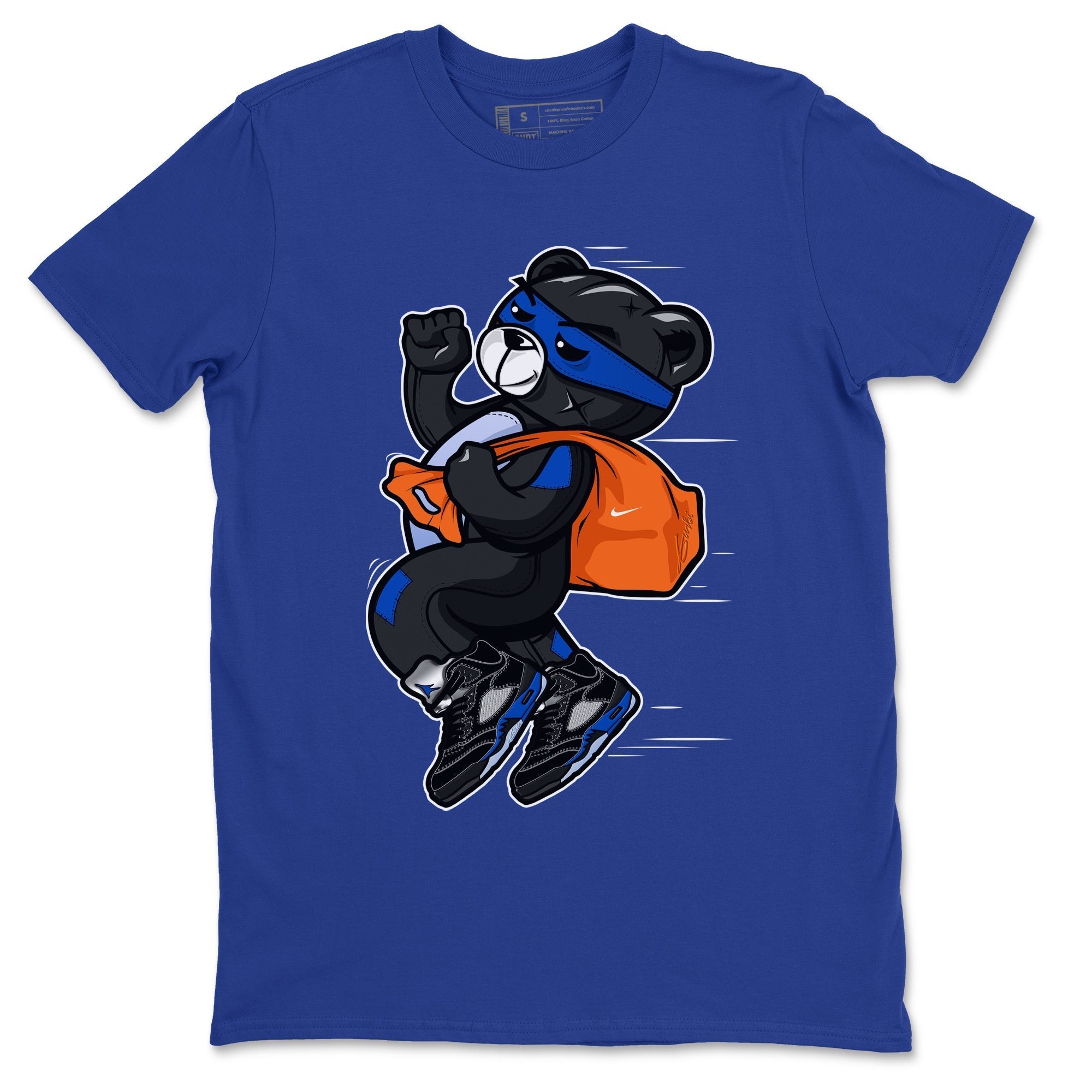 Thief Bear Unisex Tops - Air Jordan 5 Racer Blue