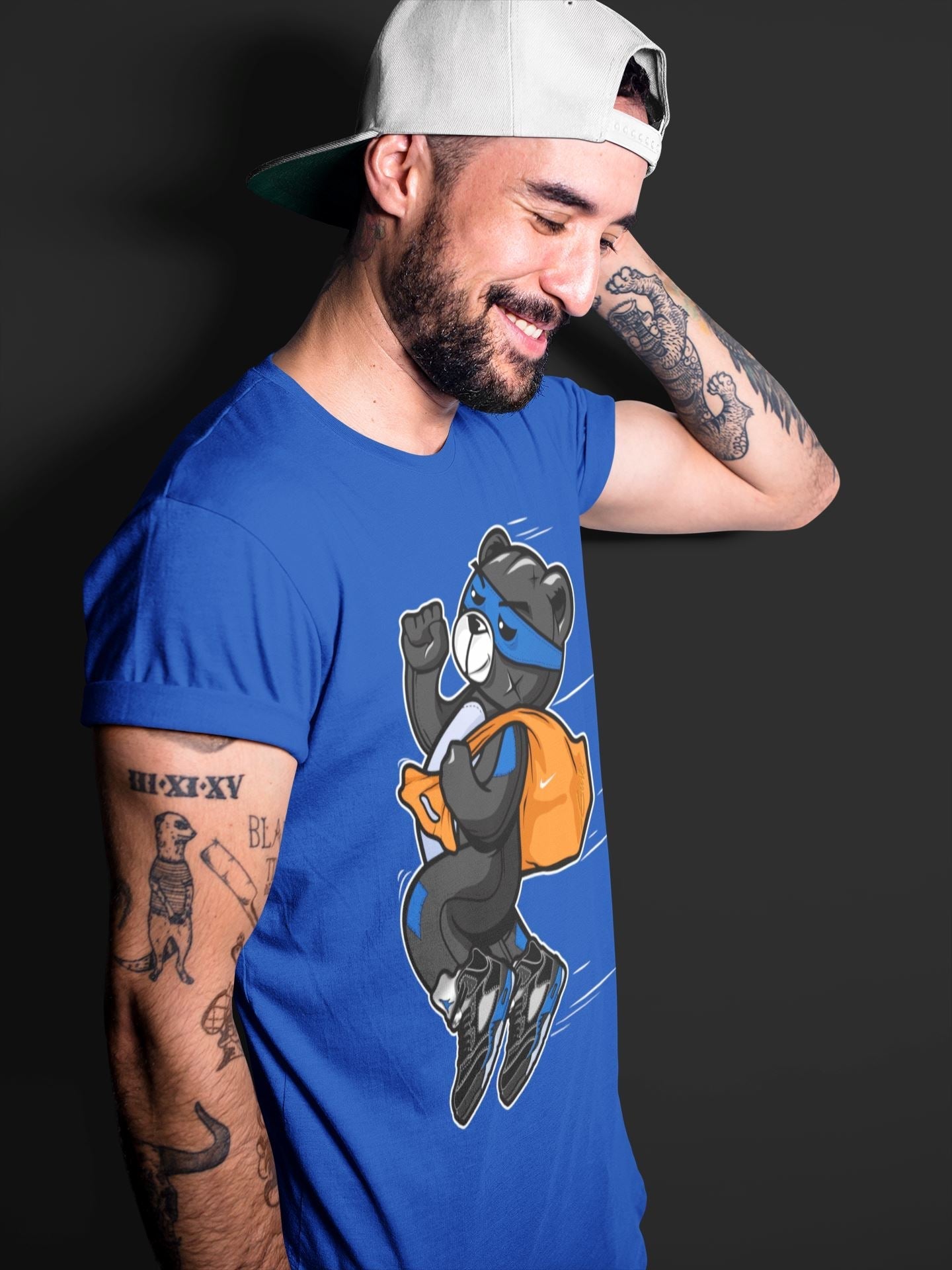 Thief Bear Unisex Tops - Air Jordan 5 Racer Blue