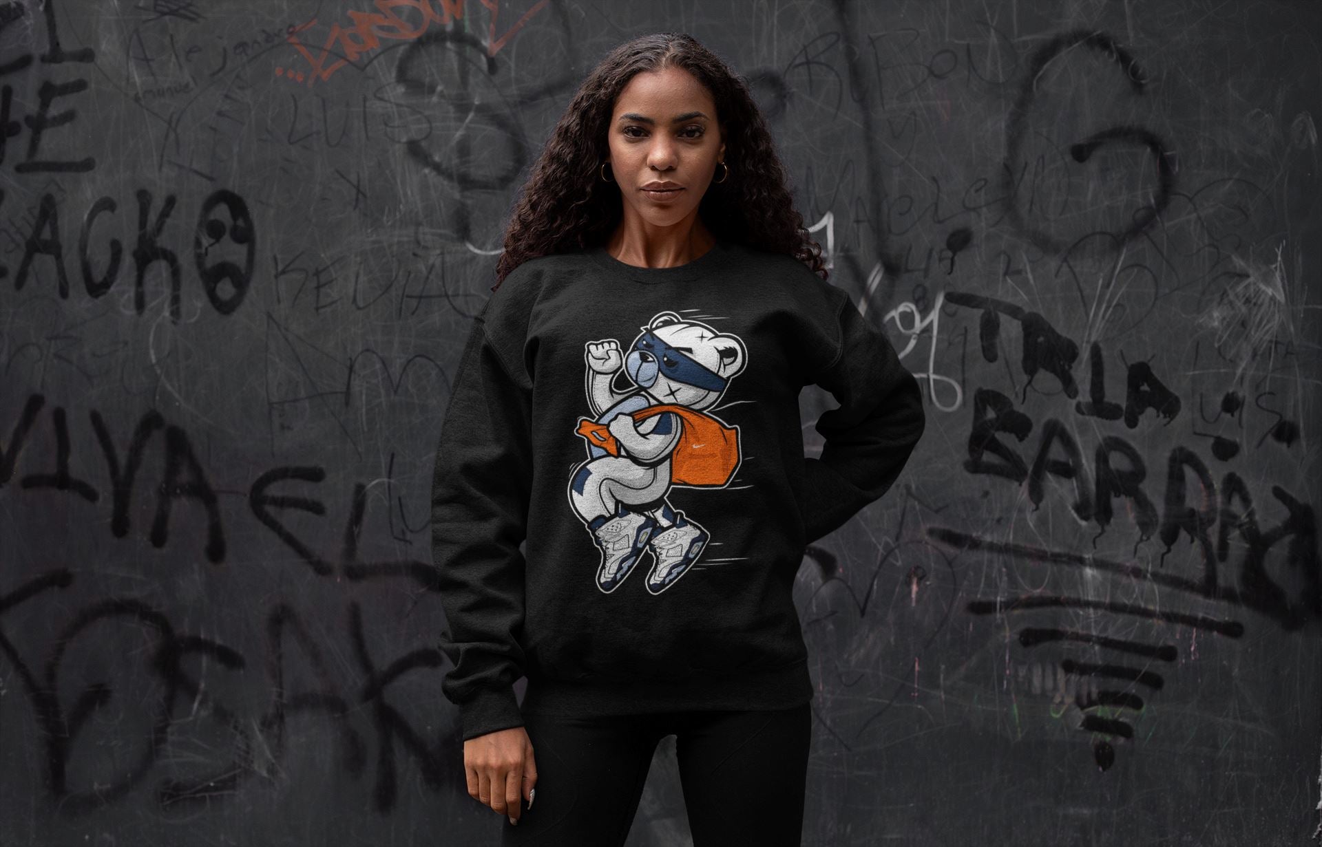 Thief Bear Unisex Tops - Air Jordan 6 Midnight Navy