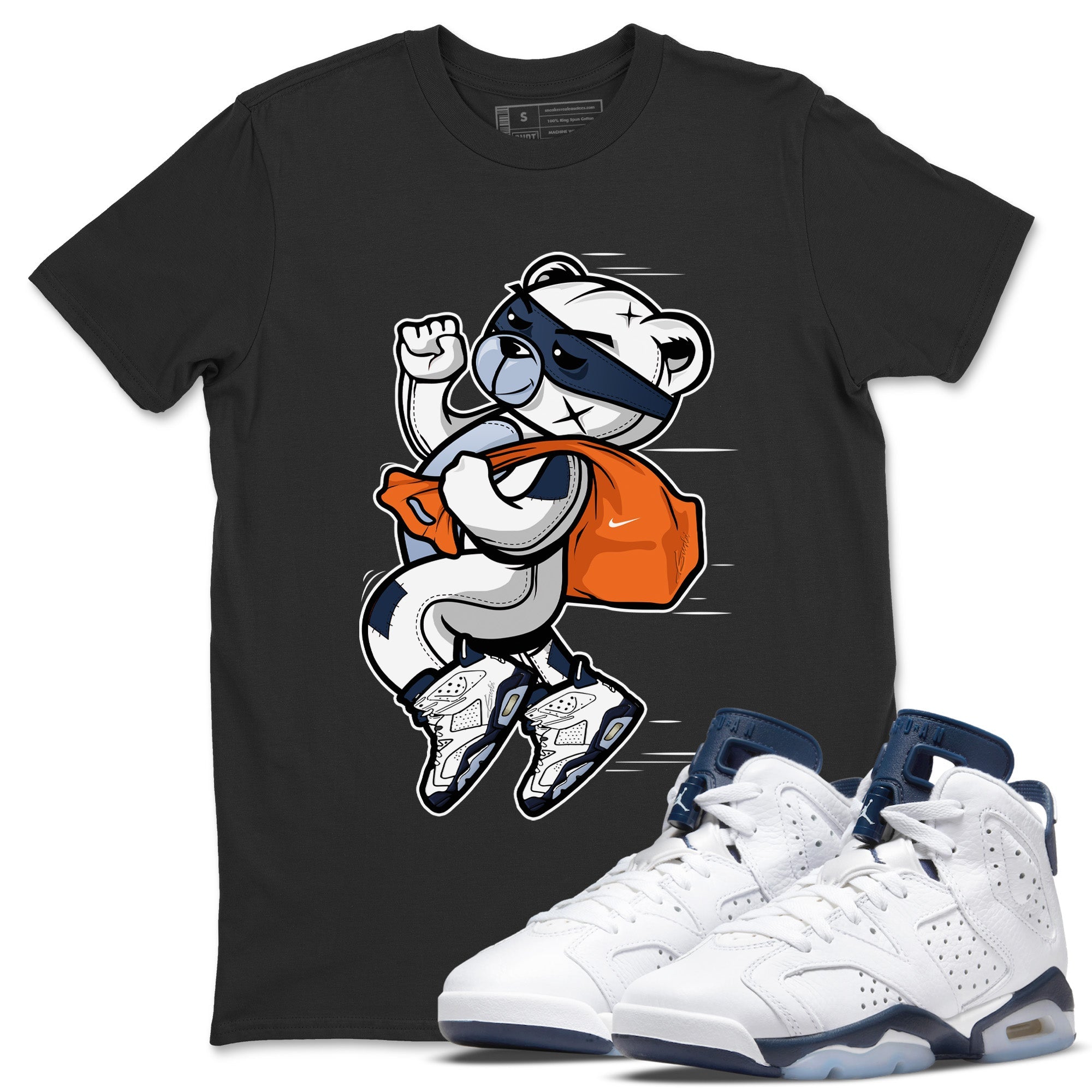 Thief Bear Unisex Tops - Air Jordan 6 Midnight Navy