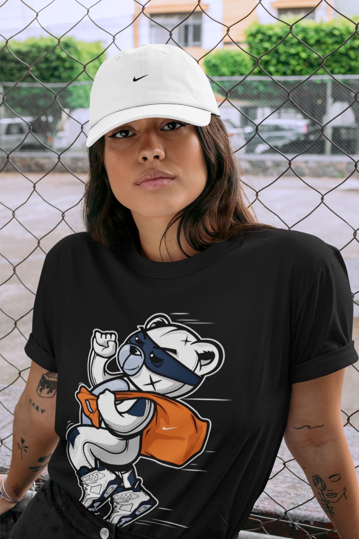 Thief Bear Unisex Tops - Air Jordan 6 Midnight Navy