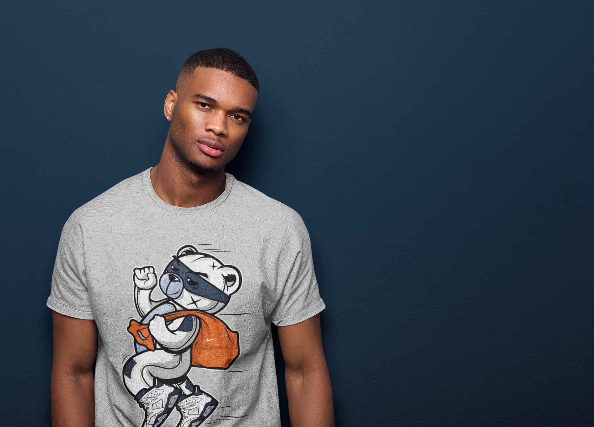 Thief Bear Unisex Tops - Air Jordan 6 Midnight Navy