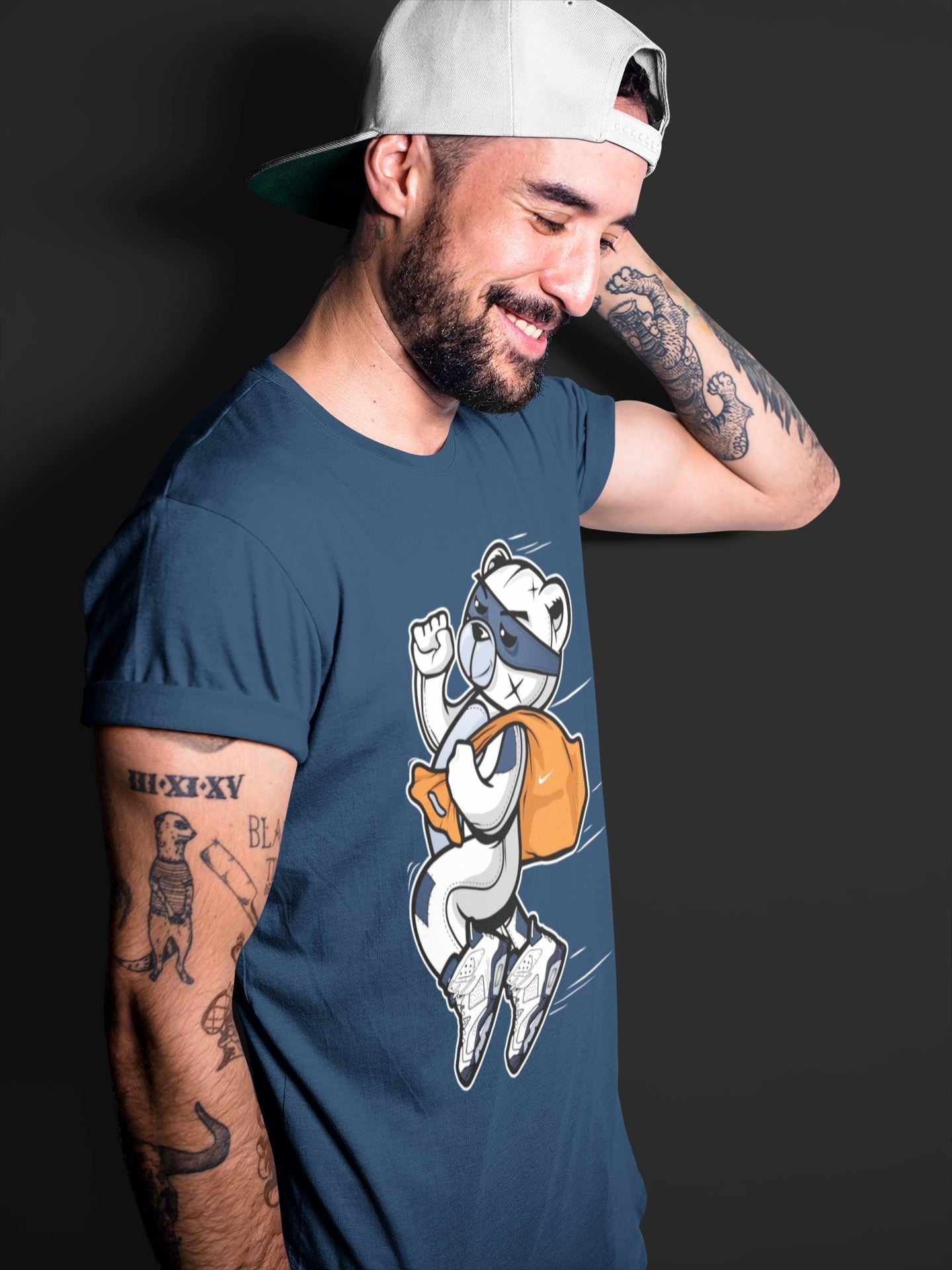 Thief Bear Unisex Tops - Air Jordan 6 Midnight Navy